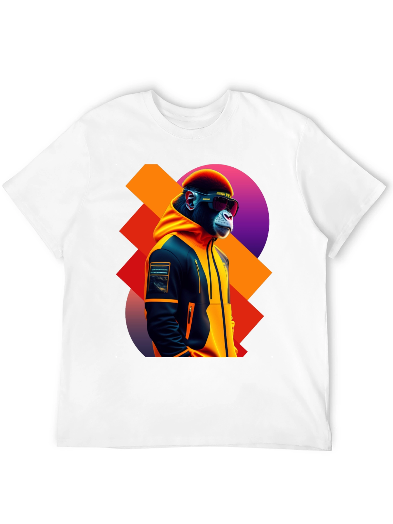 Black Cool Ape Graphic Tee view 12