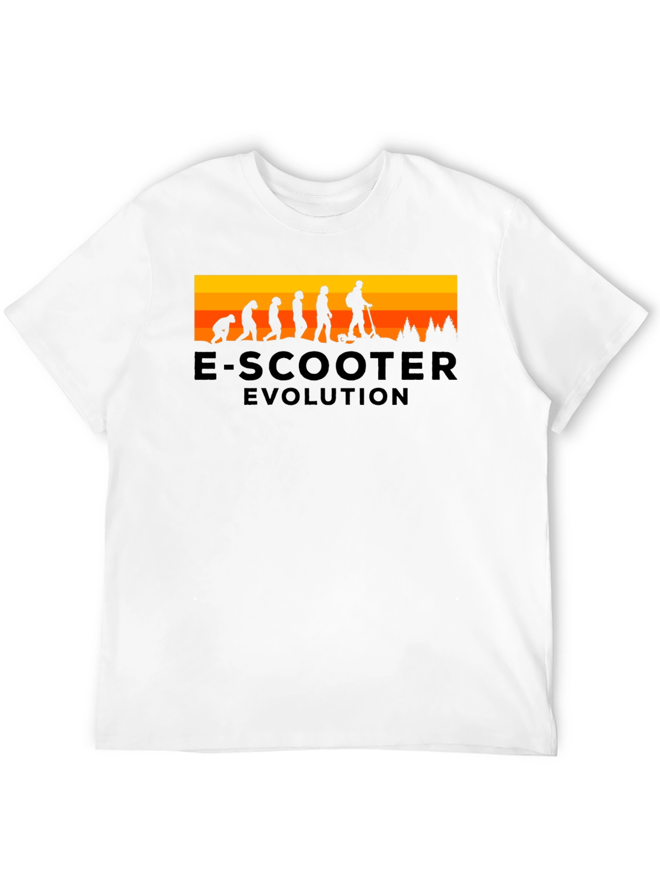 Black E-Scooter Evolution Black T-Shirt view 12