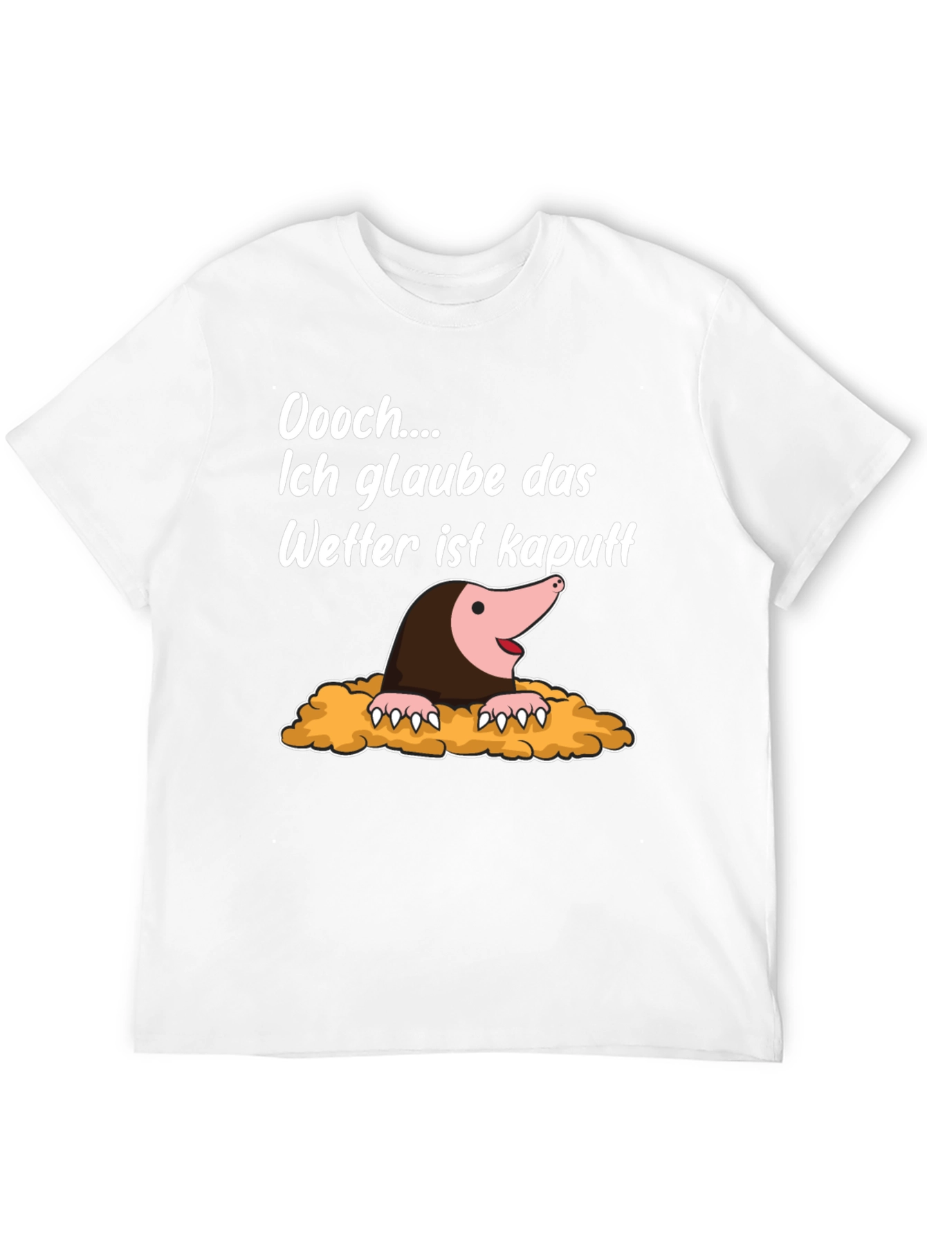 Black Funny Mole Weather Pun T-Shirt view 12