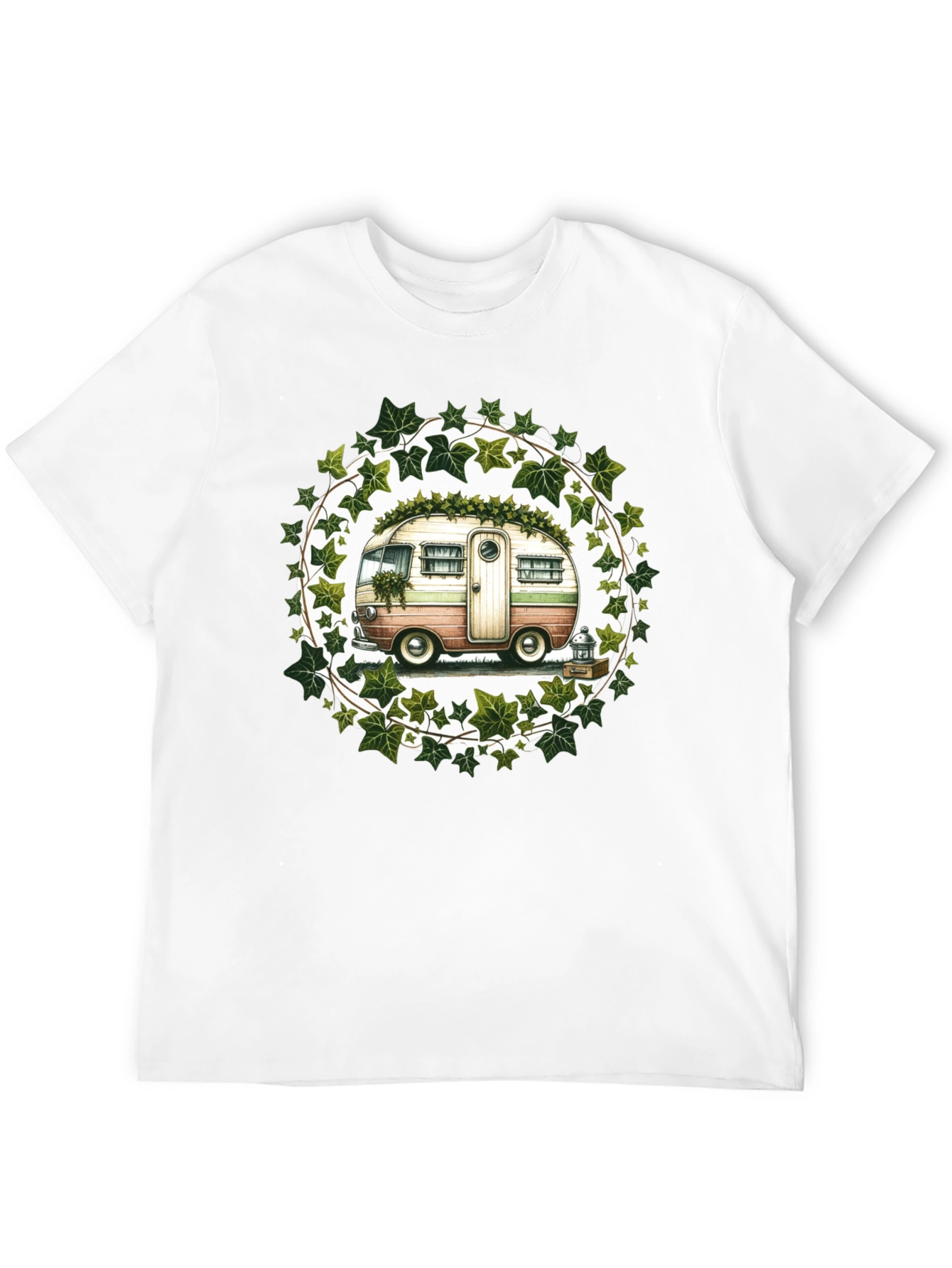 Black Vintage Camper T-Shirt: Nature Lover's Tee view 12