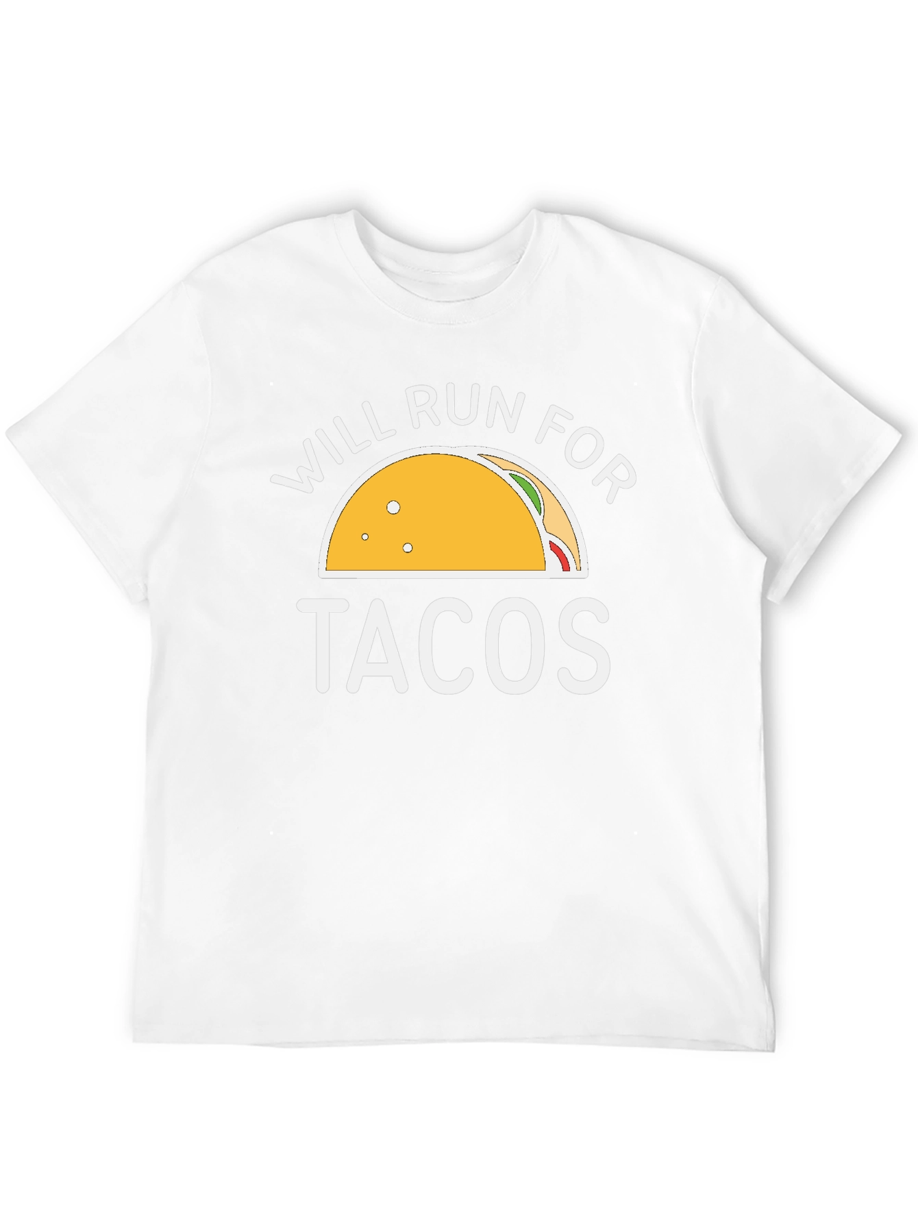 Black Will Run For Tacos Graphic Tee - Black view 12