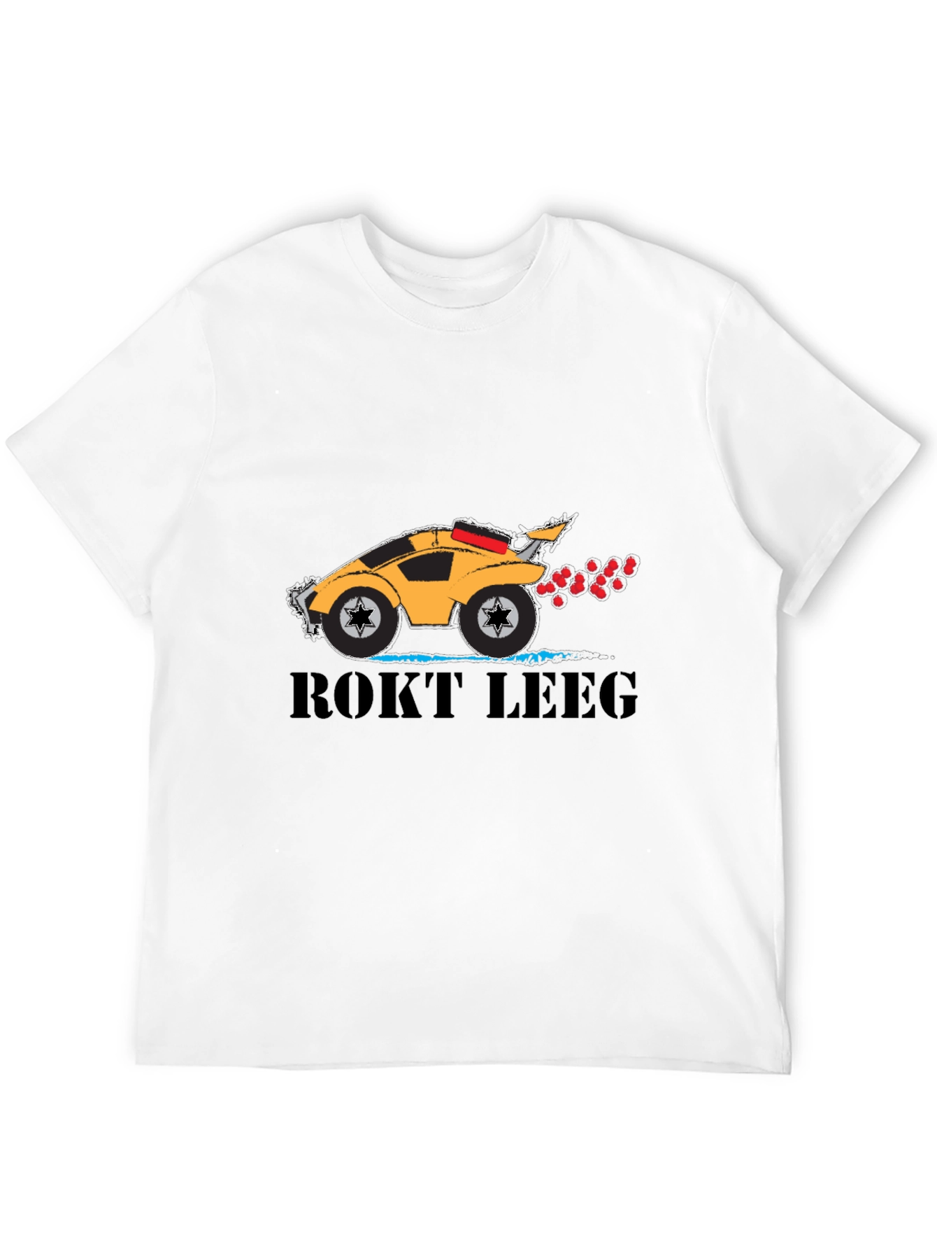 Black ROKT LEEG Black Graphic T-Shirt - Car Design view 12