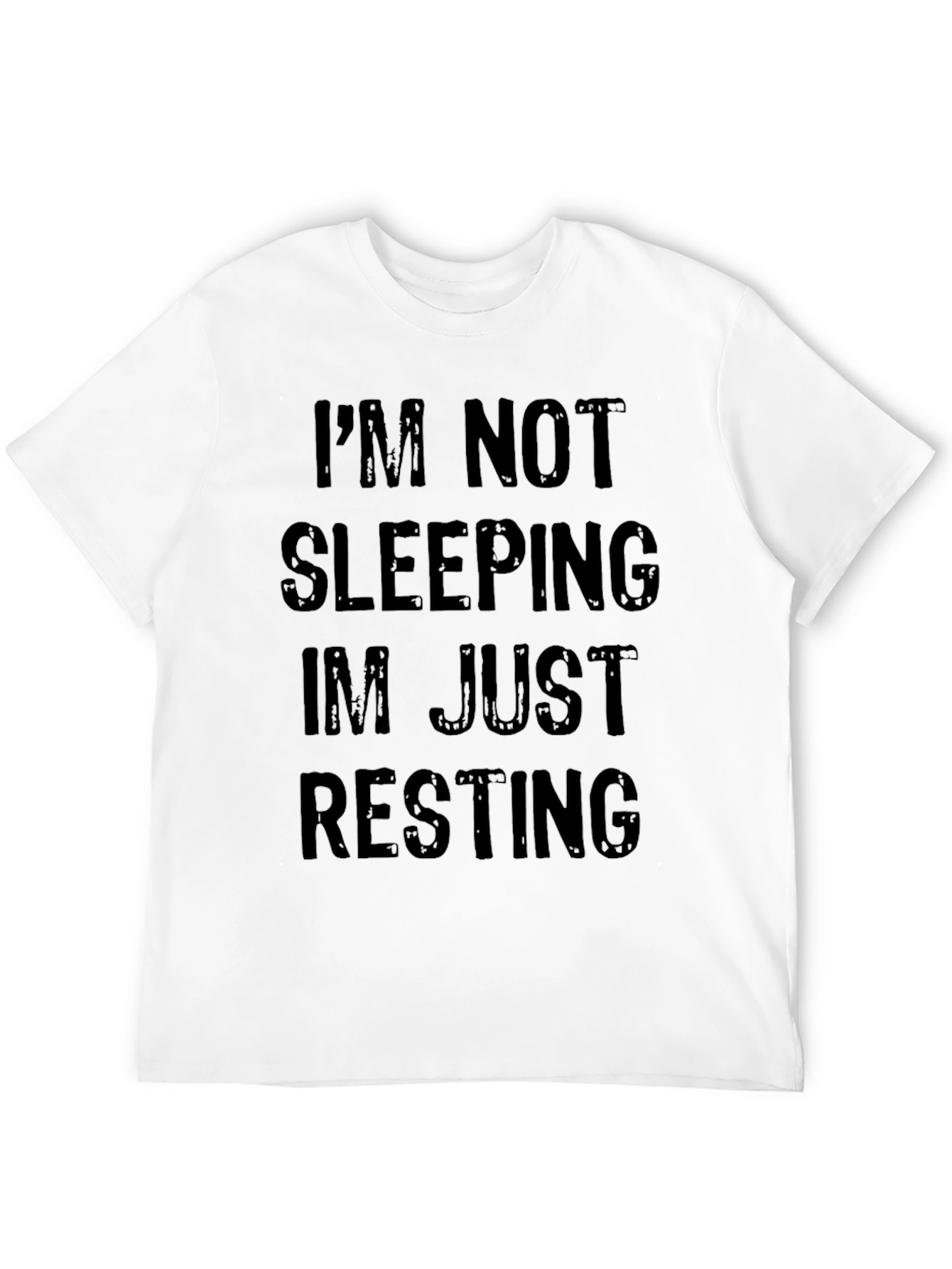 Black I'm Not Sleeping Just Resting T-Shirt view 12