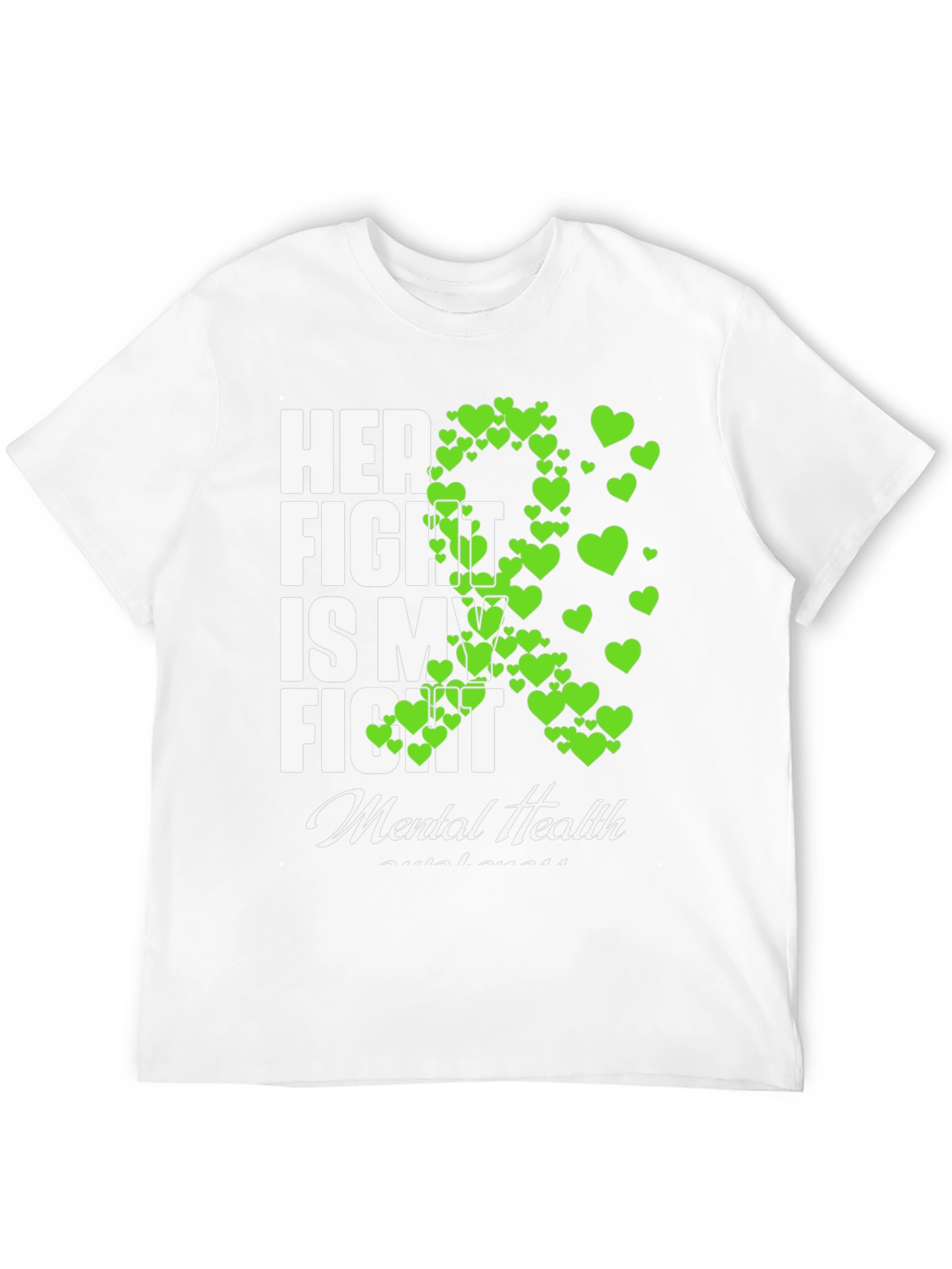 Black Mental Health Awareness T-Shirt - Her Fight Is My Fight view 12