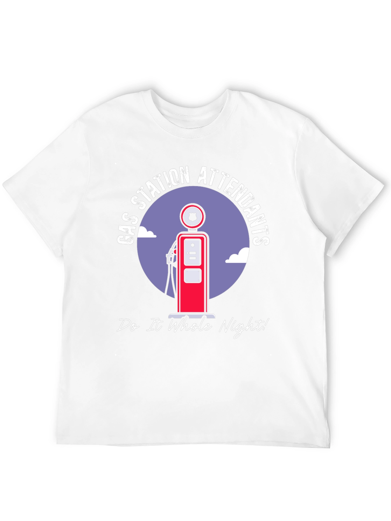 Black Gas Station Attendants T-Shirt view 12