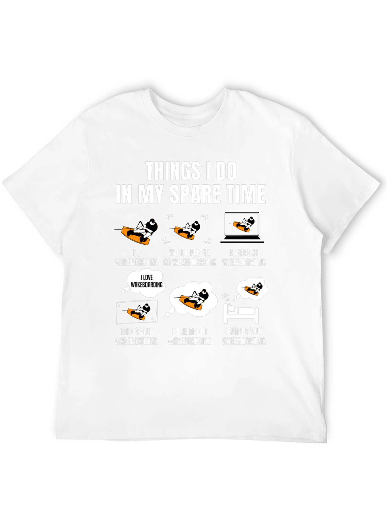 Black Things I Do Wakeboarding T-Shirt view 12