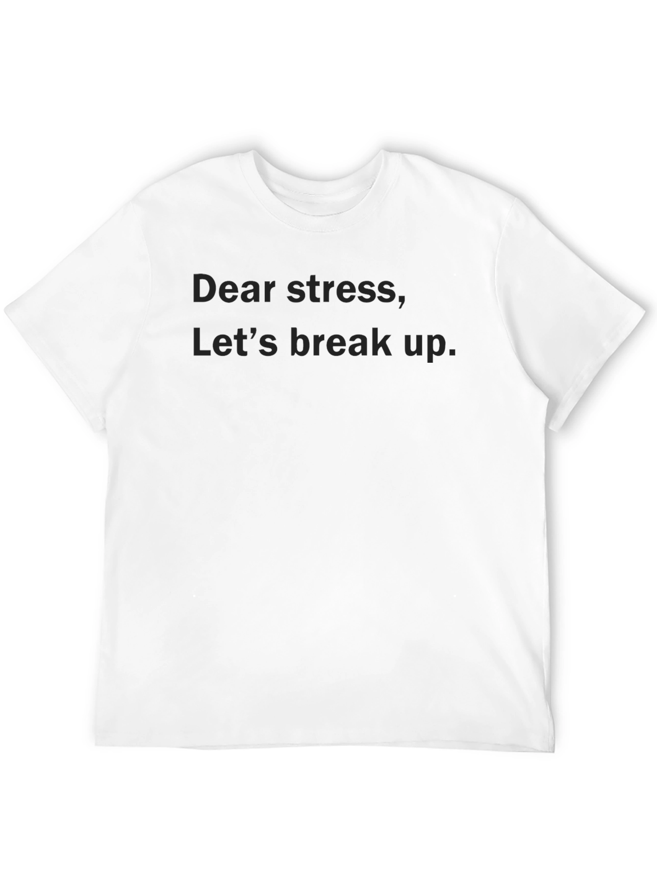 Black Dear Stress Break Up Black T-Shirt view 12