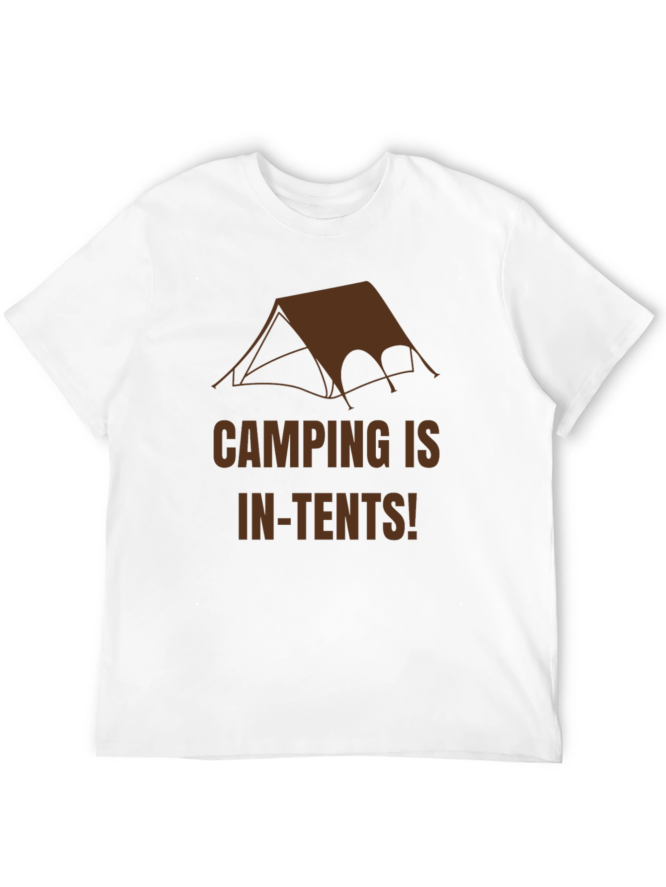 Black Camping In-Tents Graphic Tee - Black Cotton T-Shirt view 12
