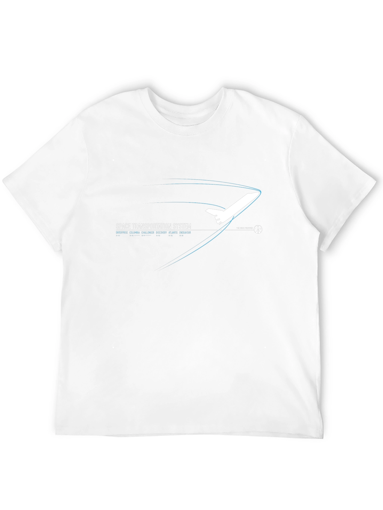 Black Space Transportation System Black T-Shirt view 12