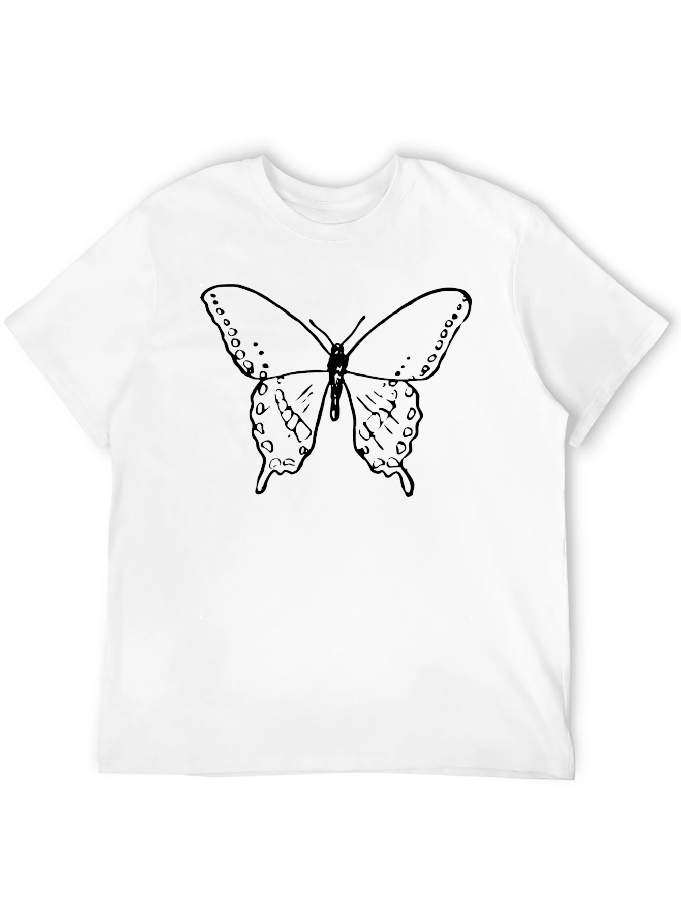 Black Butterfly Graphic Tee - Classic Black Unisex T-Shirt view 12