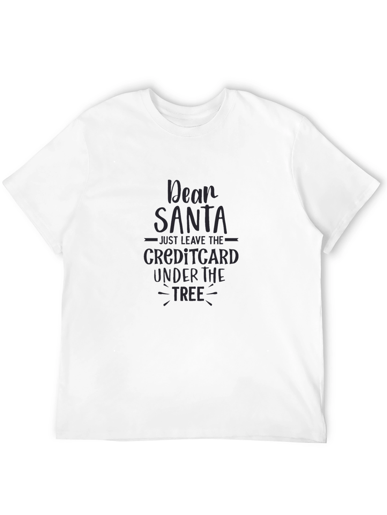 Black Dear Santa Credit Card Tee view 12