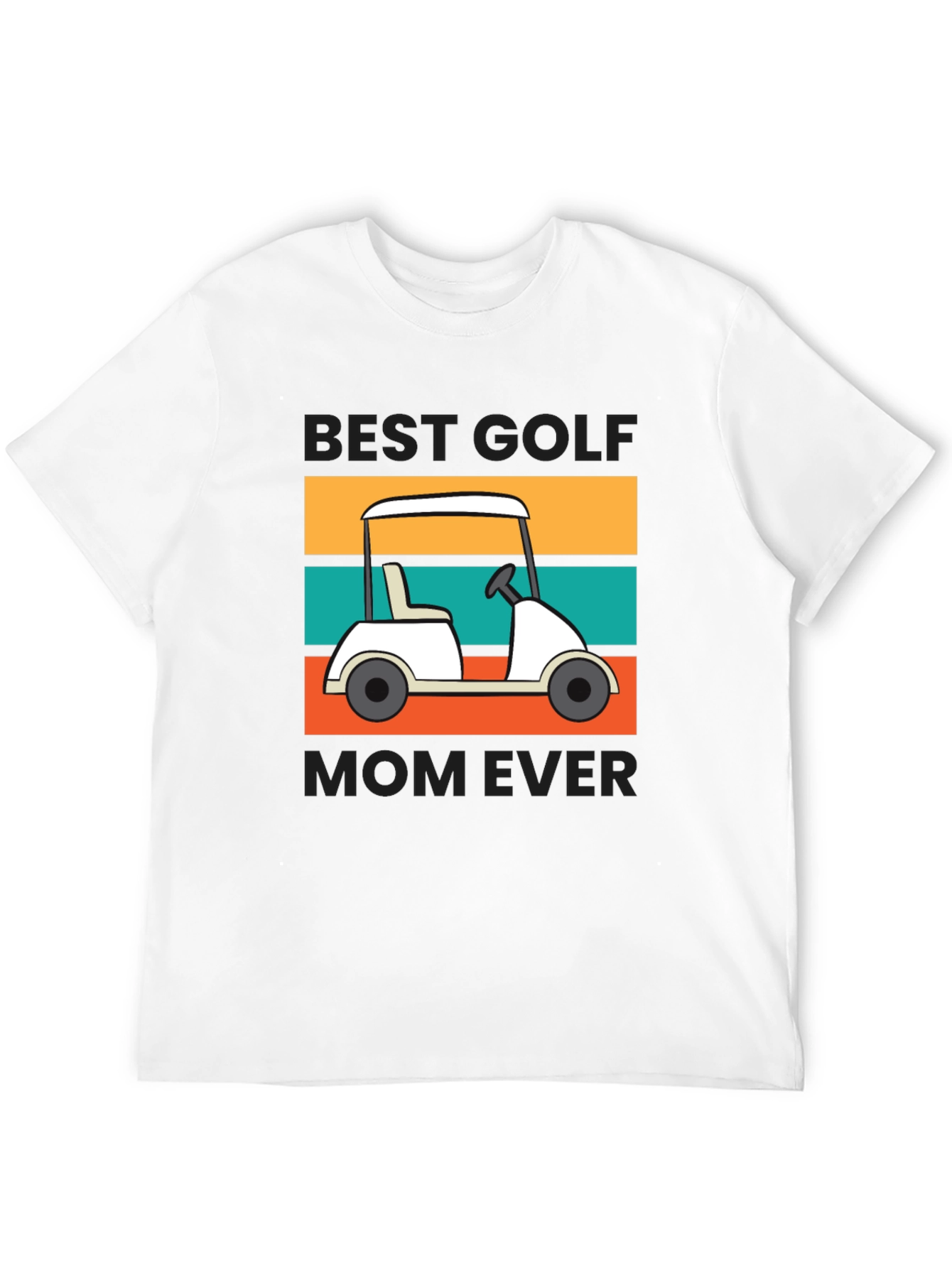 Black Best Golf Mom Ever Graphic T-Shirt view 12