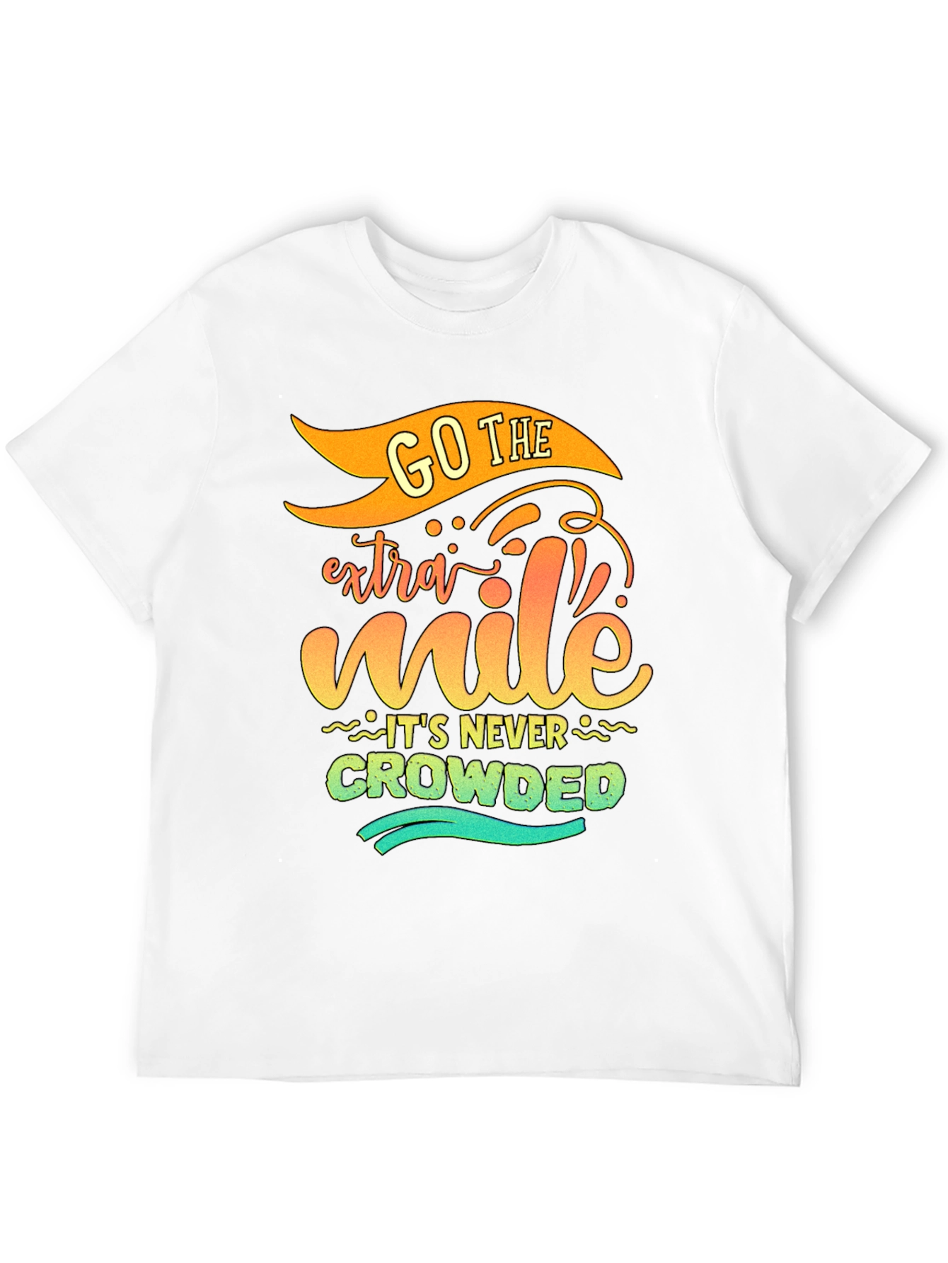 Black Go The Extra Mile - Graphic Tee view 12