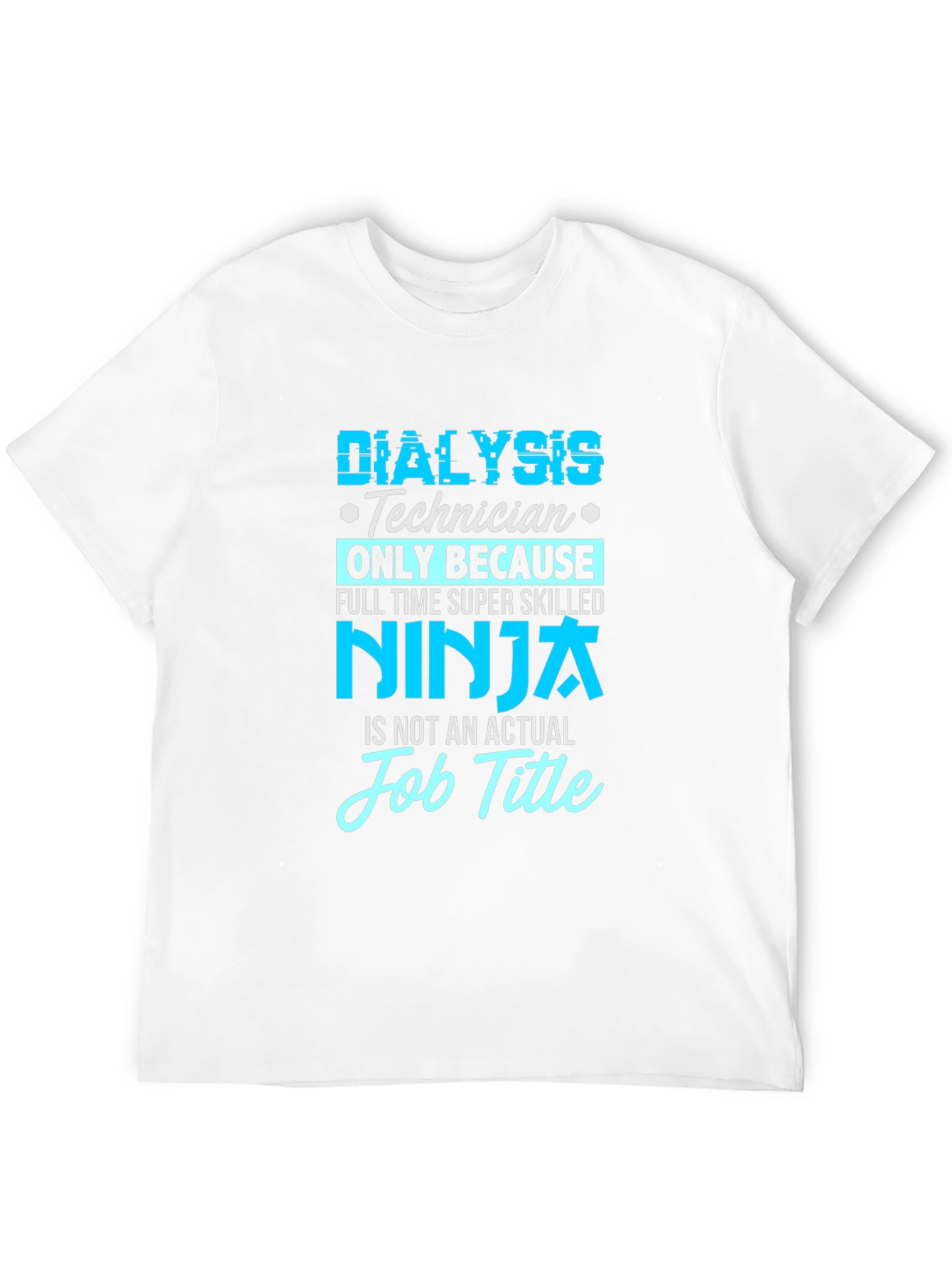 Black Dialysis Technician Ninja T-Shirt view 12
