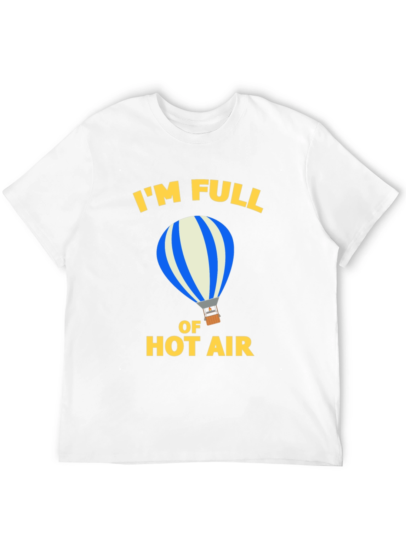 Black Funny Hot Air Balloon Graphic Tee view 12
