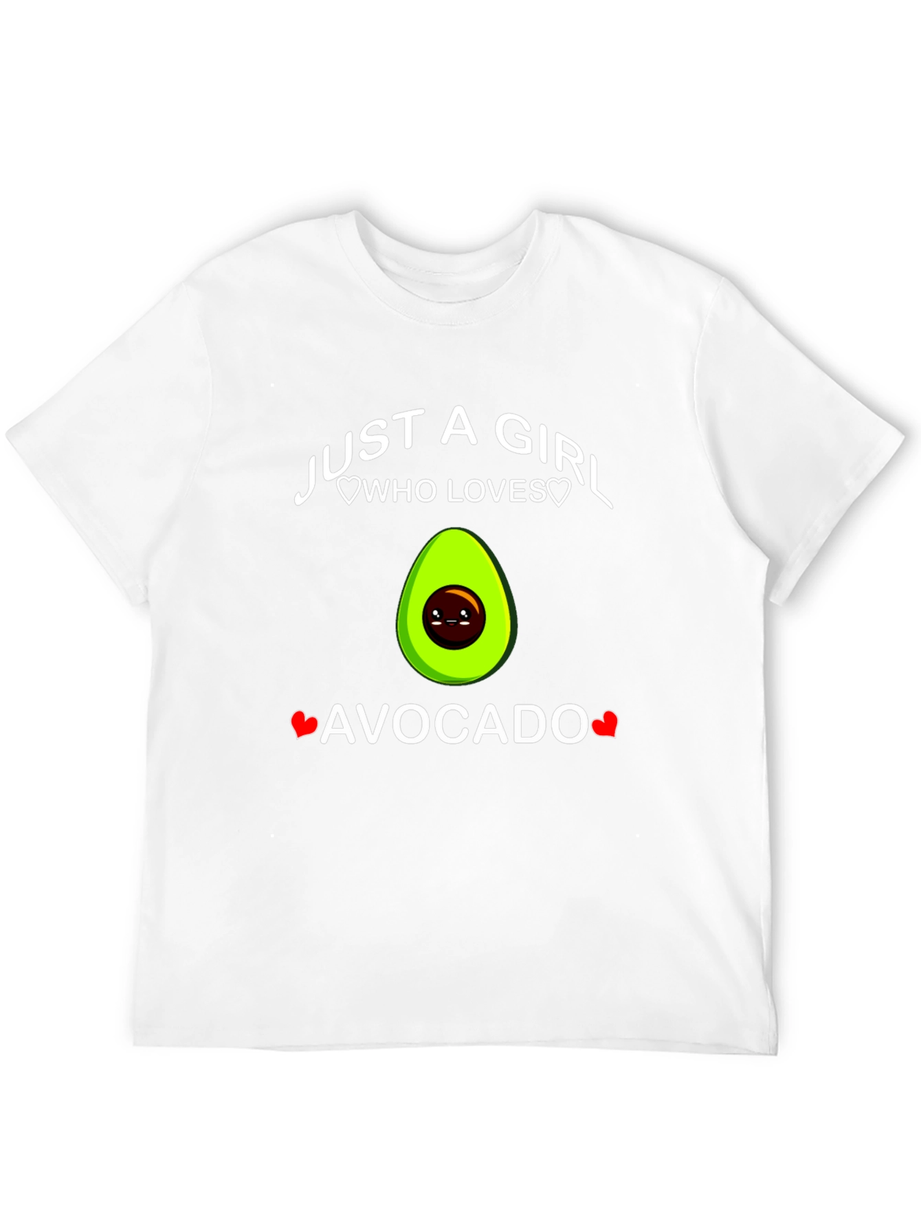 Black Just A Girl Who Loves Avocado T-Shirt view 12