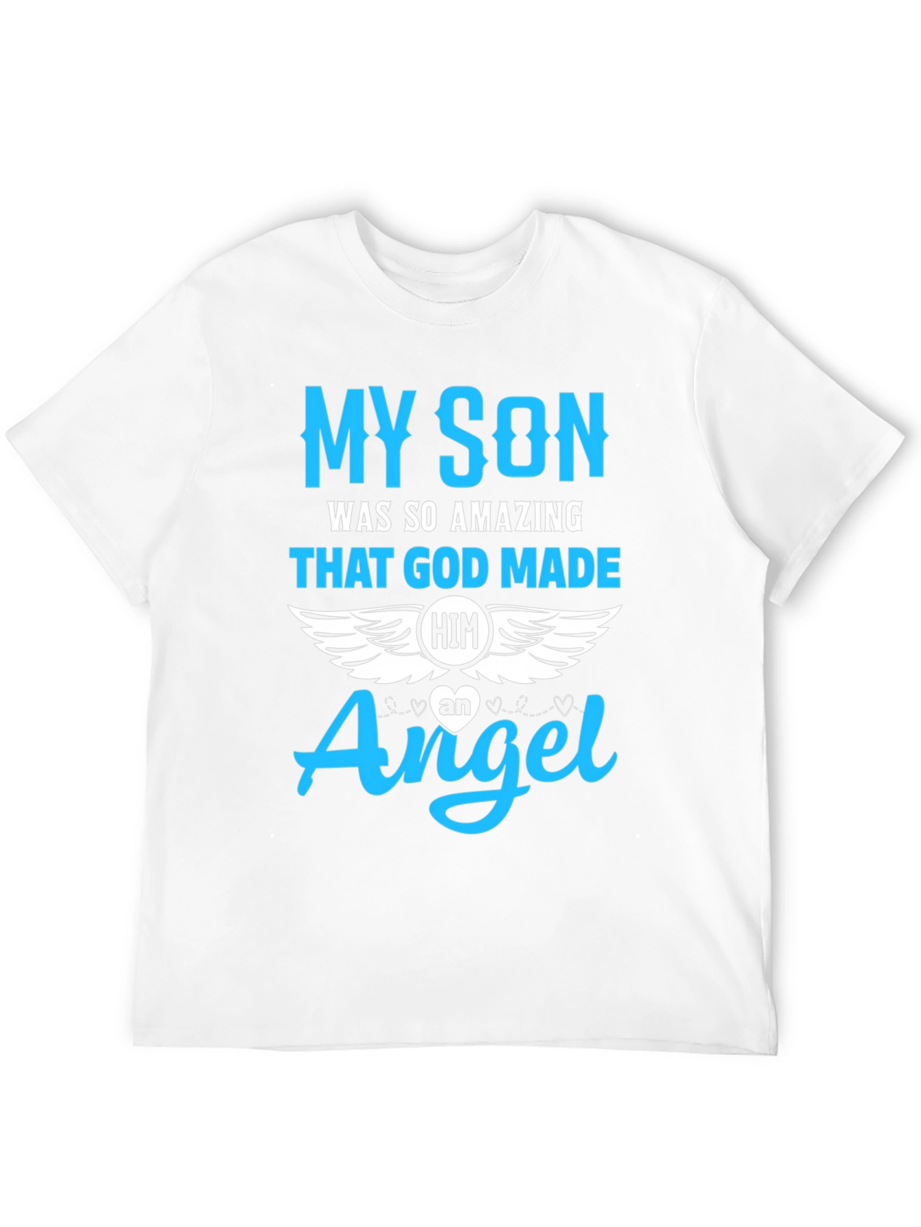 Black My Son Angel Memorial T-Shirt view 12