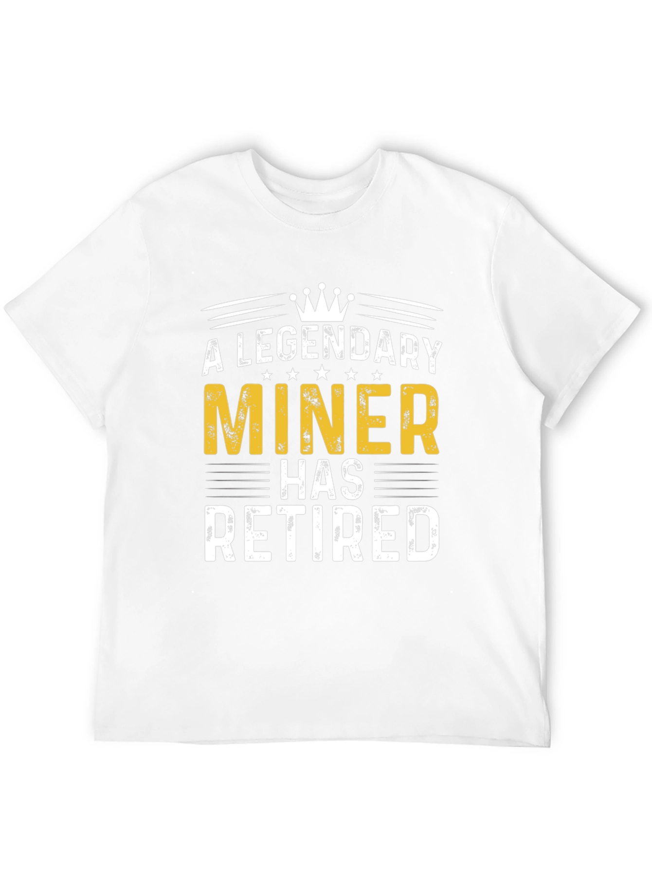 Black Legendary Miner Retired T-Shirt - Perfect Retirement Gift view 12