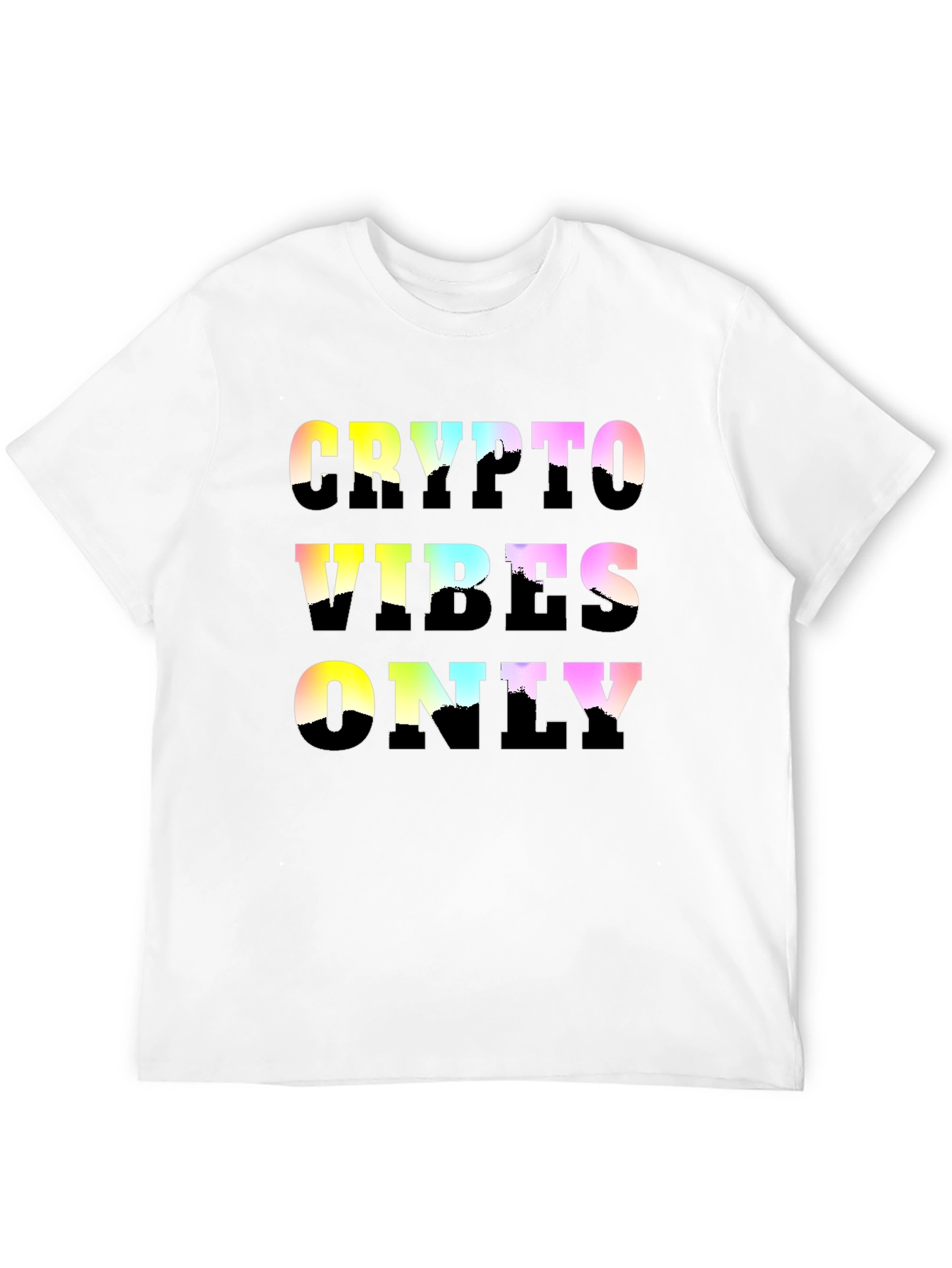 Black Crypto Vibes Only Graphic Tee - Trendy Black T-Shirt view 12