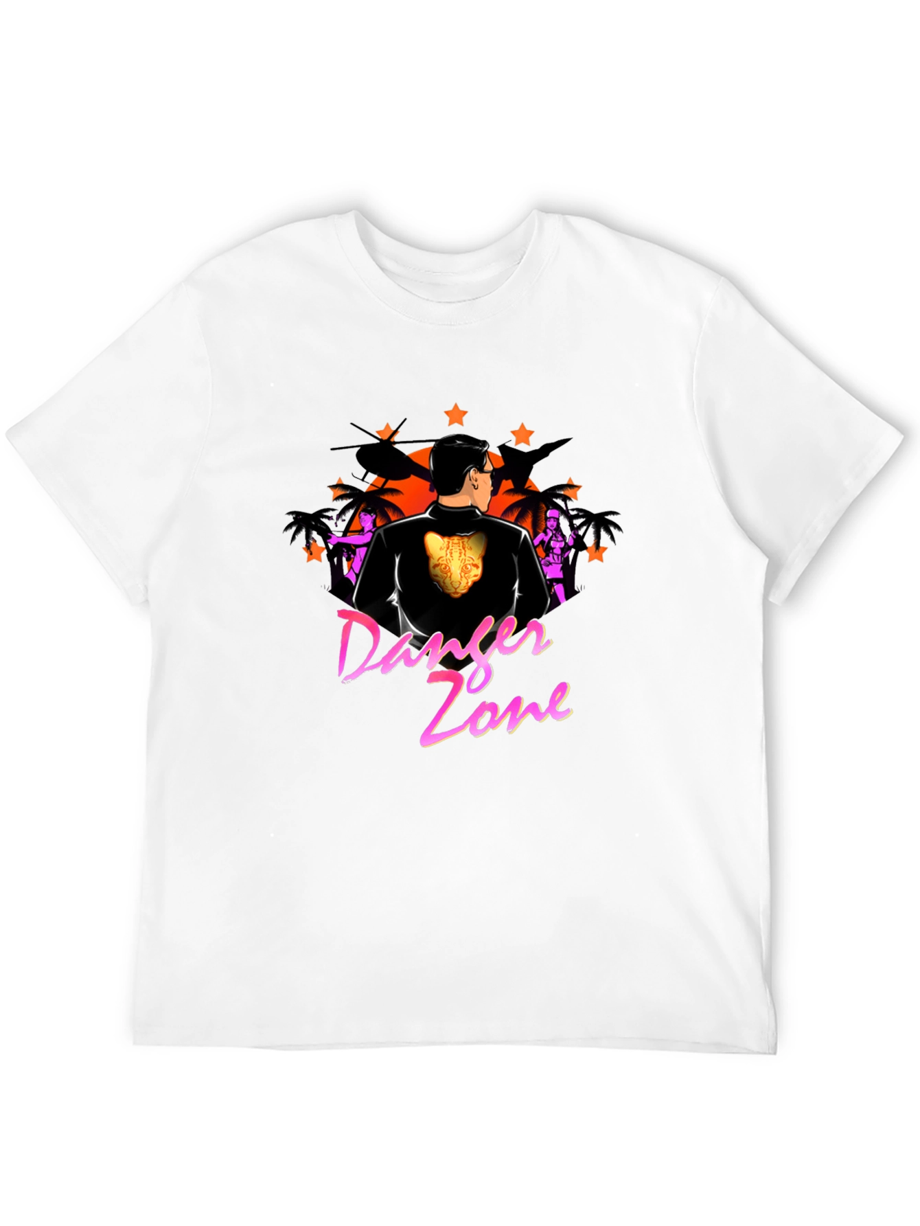 Black Danger Zone Graphic Tee - Black view 12