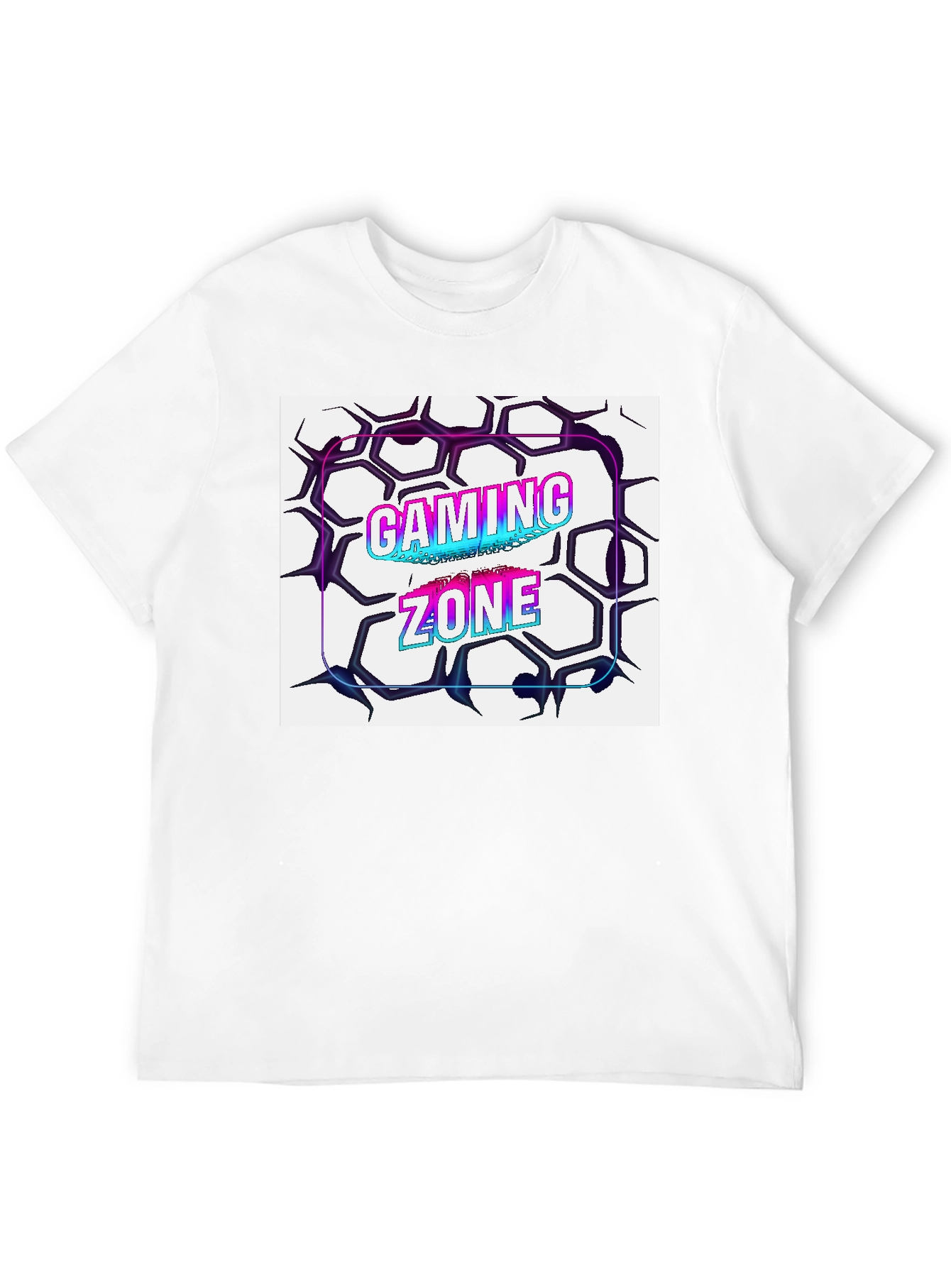 Black Gaming Zone Graphic Tee - Black Cotton Blend view 12