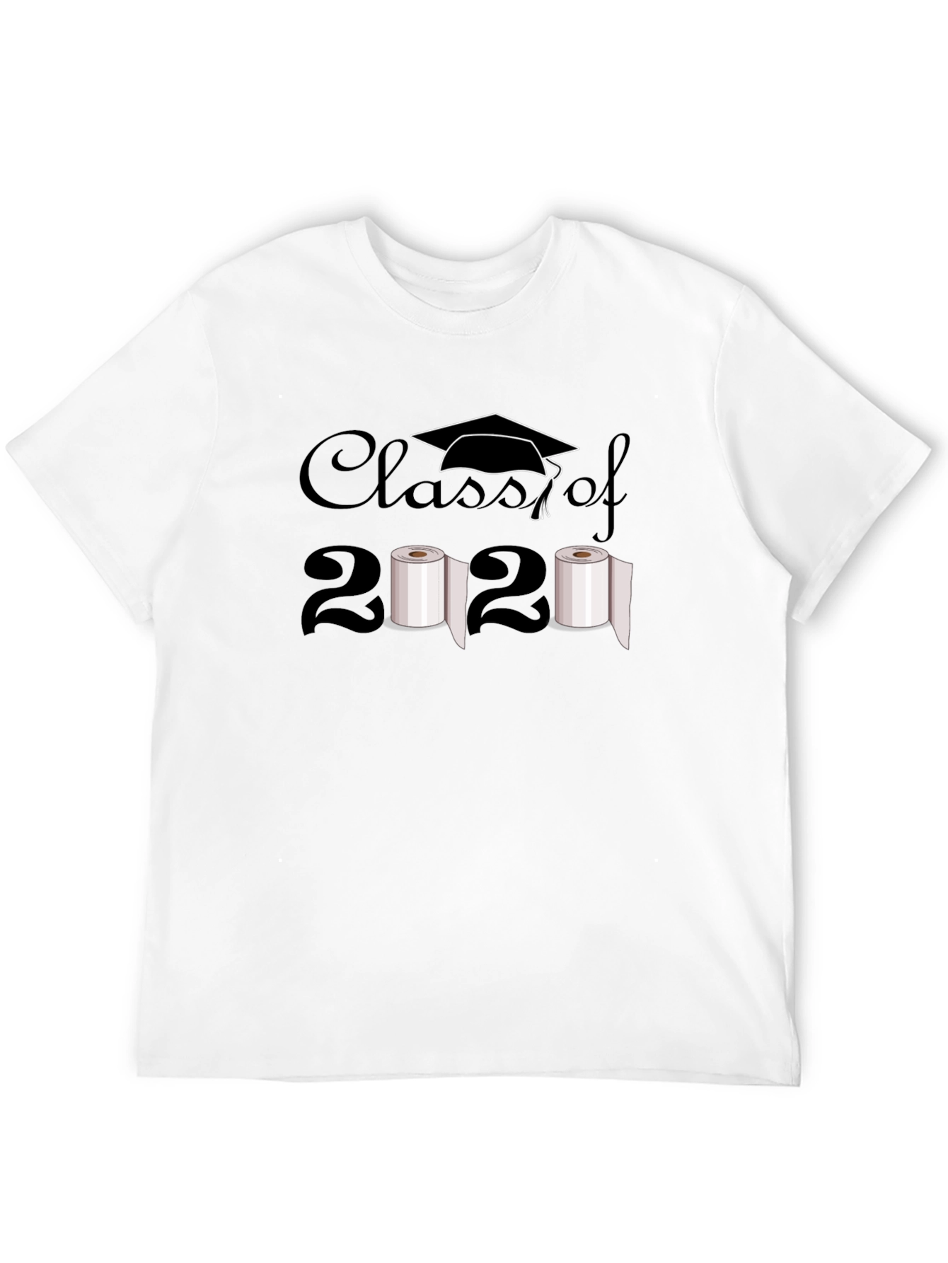 Black Class of 2020 Toilet Paper Humor T-Shirt view 12
