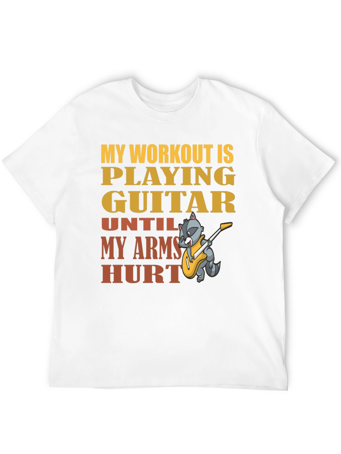 Black Guitar Workout T-Shirt - Musician Fitness Tee view 12
