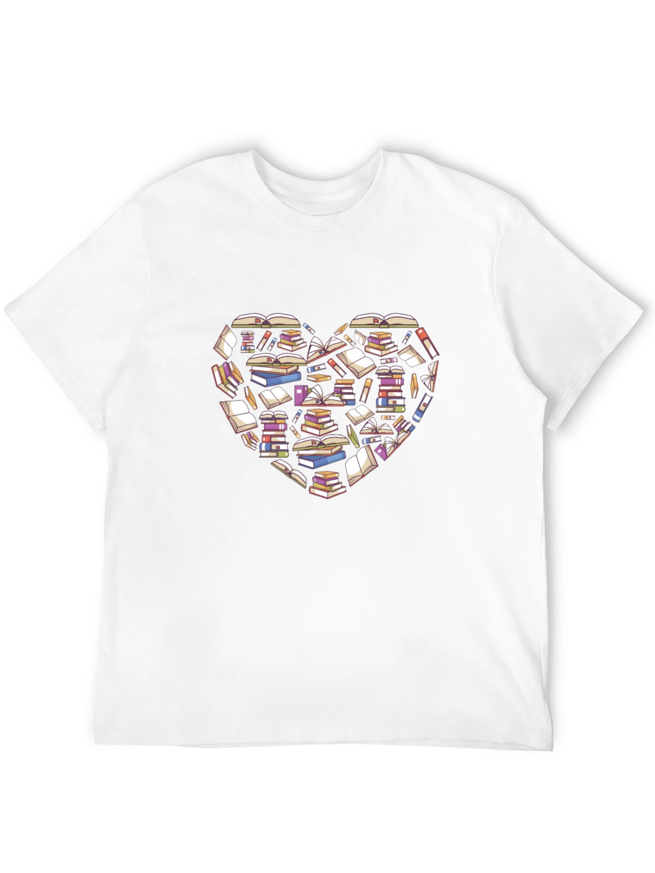 Black Book Lover Heart T-Shirt - Black Cotton view 12