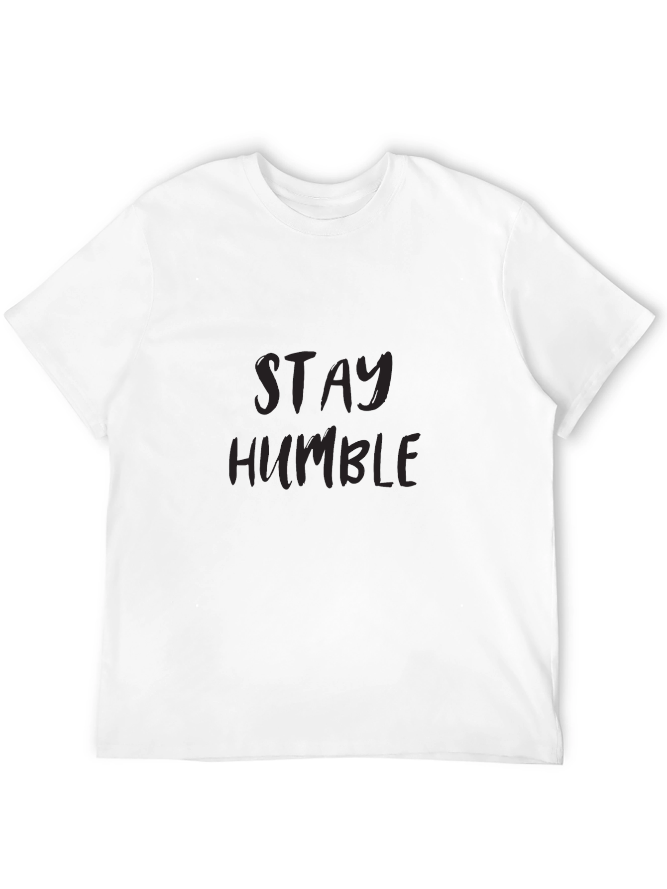 Black Stay Humble Black Tee - Men's Graphic T-Shirt view 12