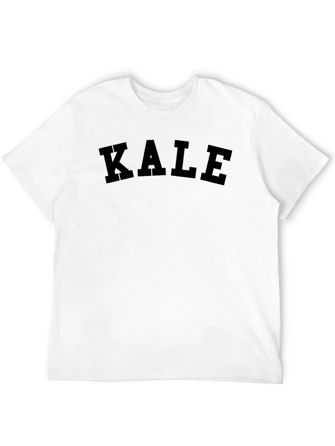 Black KALE Graphic Print Crew Neck T-Shirt view 12
