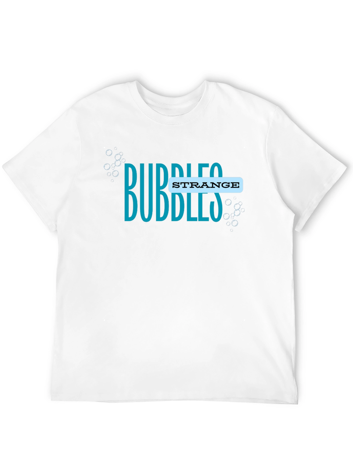 Black Bubbles Strange T-Shirt - Unique Design view 12
