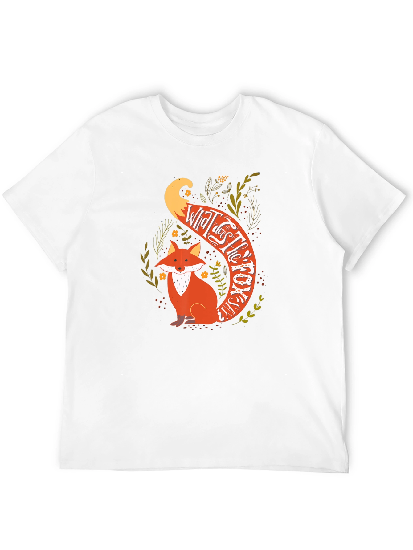 Black What Does the Fox Say T-Shirt - Unique Graphic Tee view 12