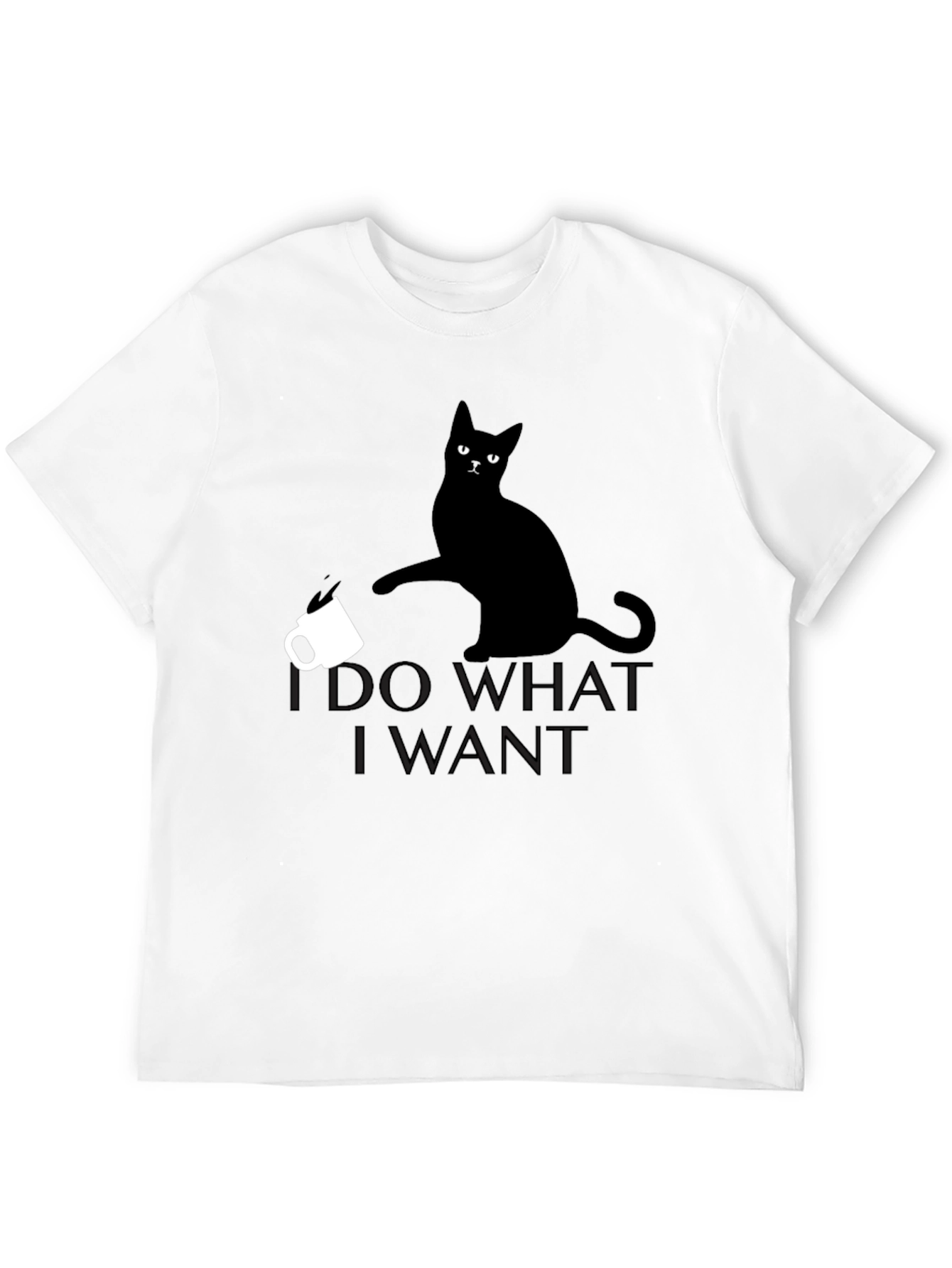 Black I Do What I Want Cat T-Shirt view 12