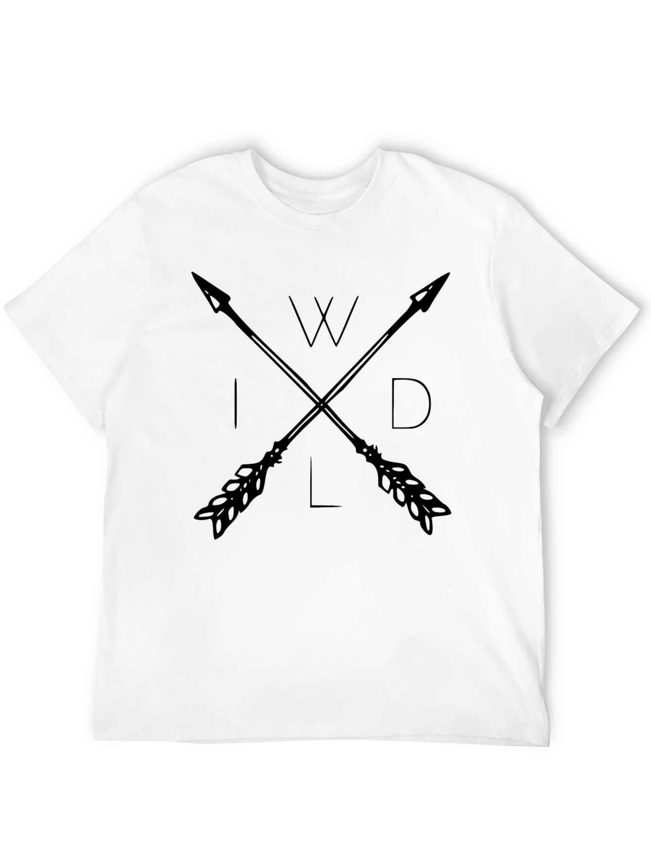 Black Wild Arrows Graphic Tee - Stylish Black Shirt view 12