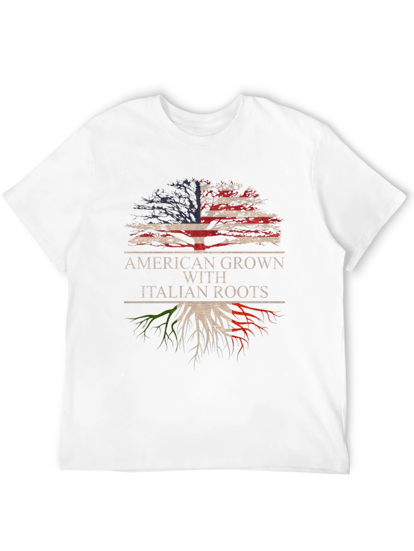Black American Grown With Italian Roots T-Shirt view 12