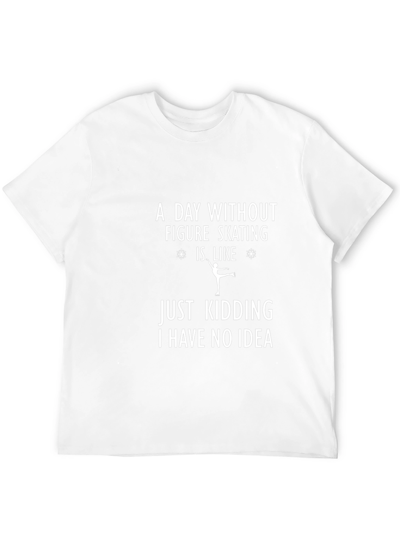 Black Funny Figure Skating T-Shirt - A Day Without Skating Tee view 12