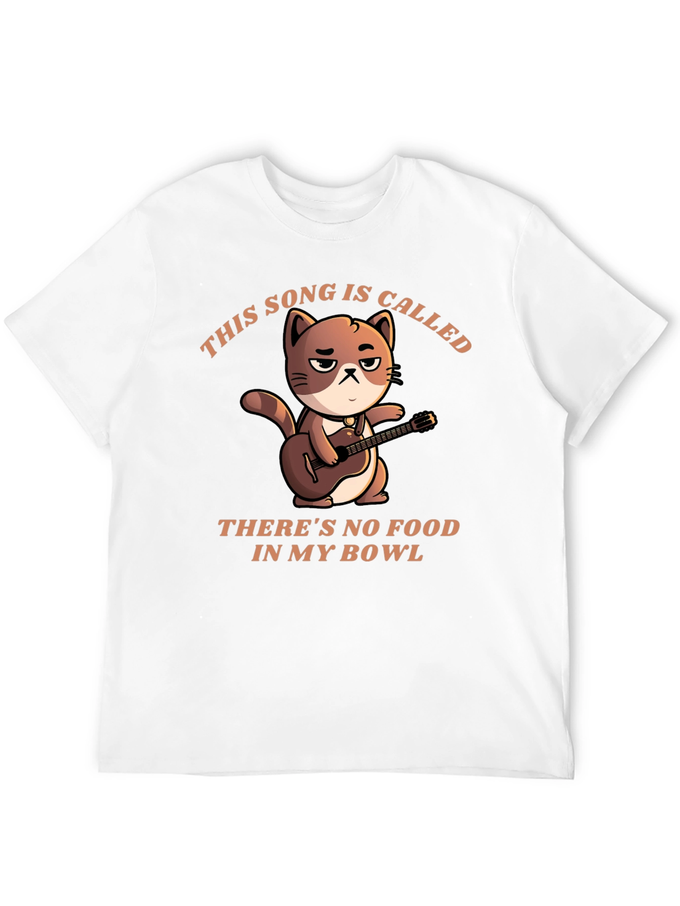 Black Cat Musician T-Shirt - No Food in My Bowl view 12