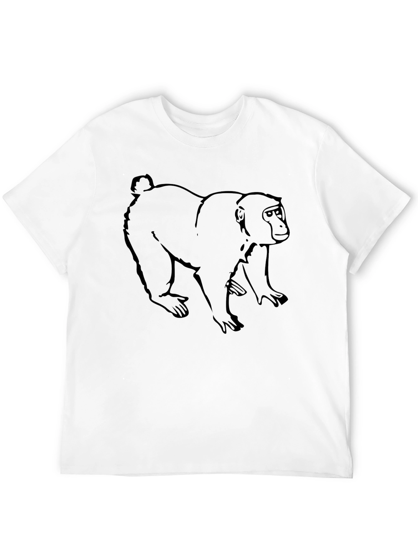 Black Monkey Graphic Black T-Shirt view 12