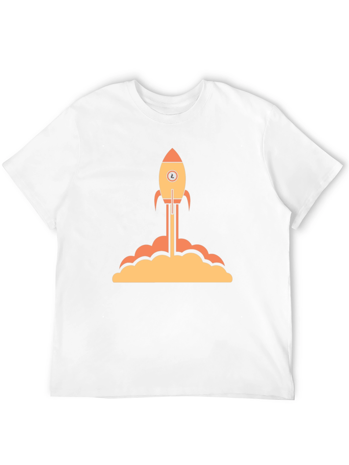 Black Rocket Launch Graphic Tee - Black Cotton T-Shirt view 12