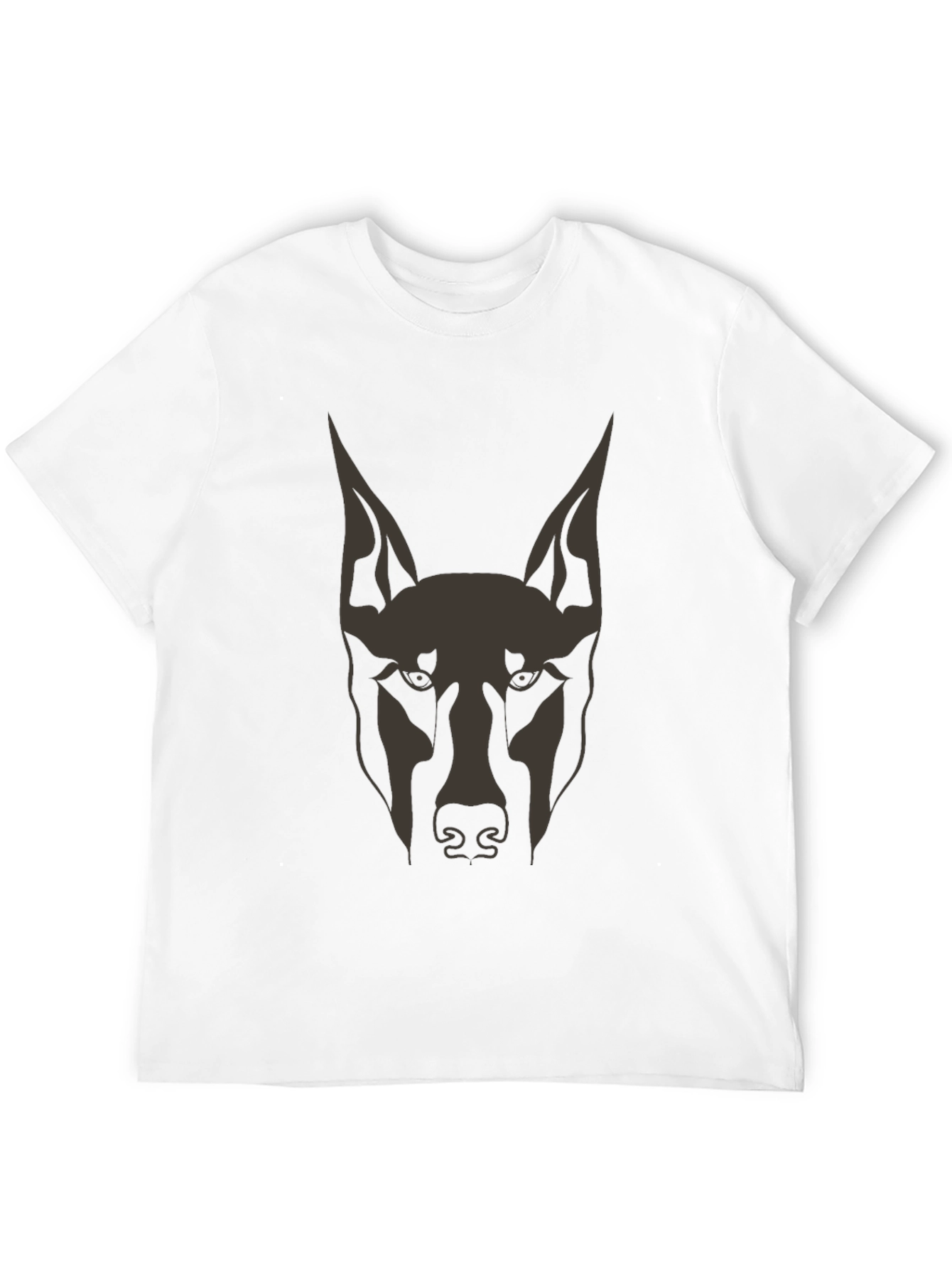 Black Doberman Dog Graphic Tee - Men's Black T-Shirt view 12