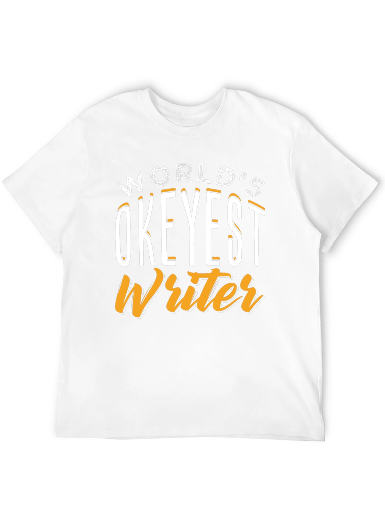 Black World's Okeyest Writer Graphic T-Shirt view 12