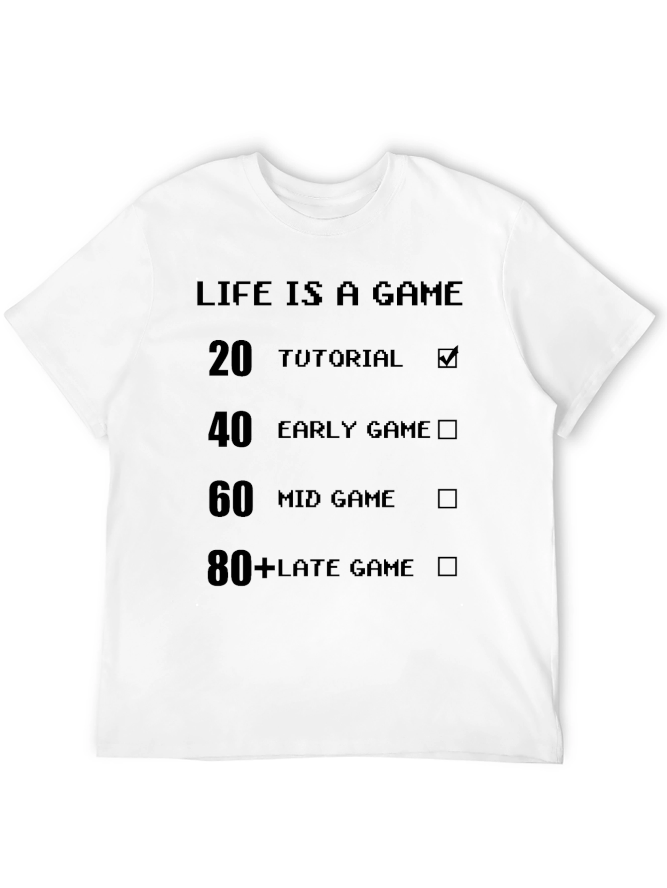 Black Life is a Game Black T-Shirt view 12