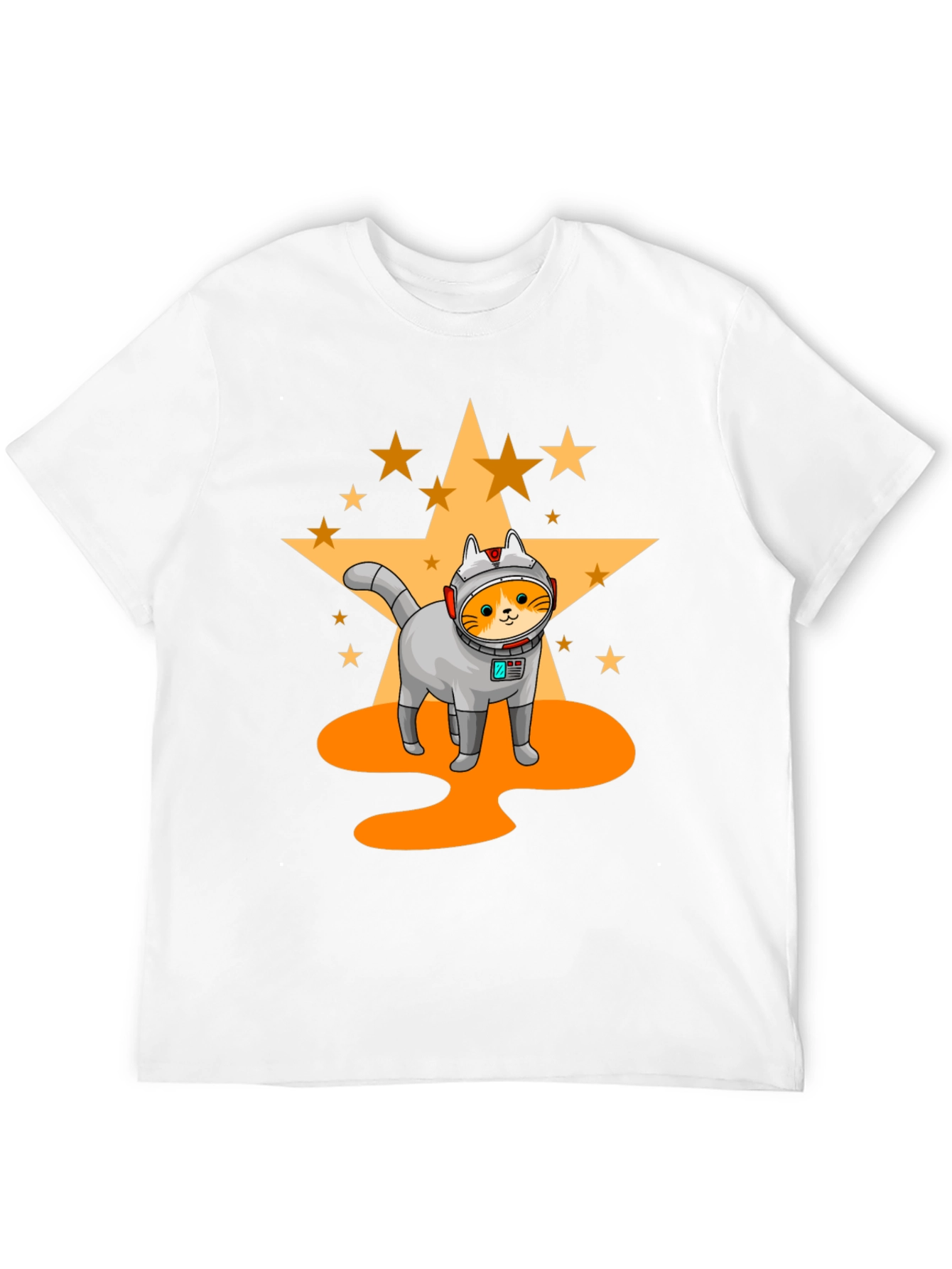 Black Astronaut Cat T-Shirt - Space Adventure view 12