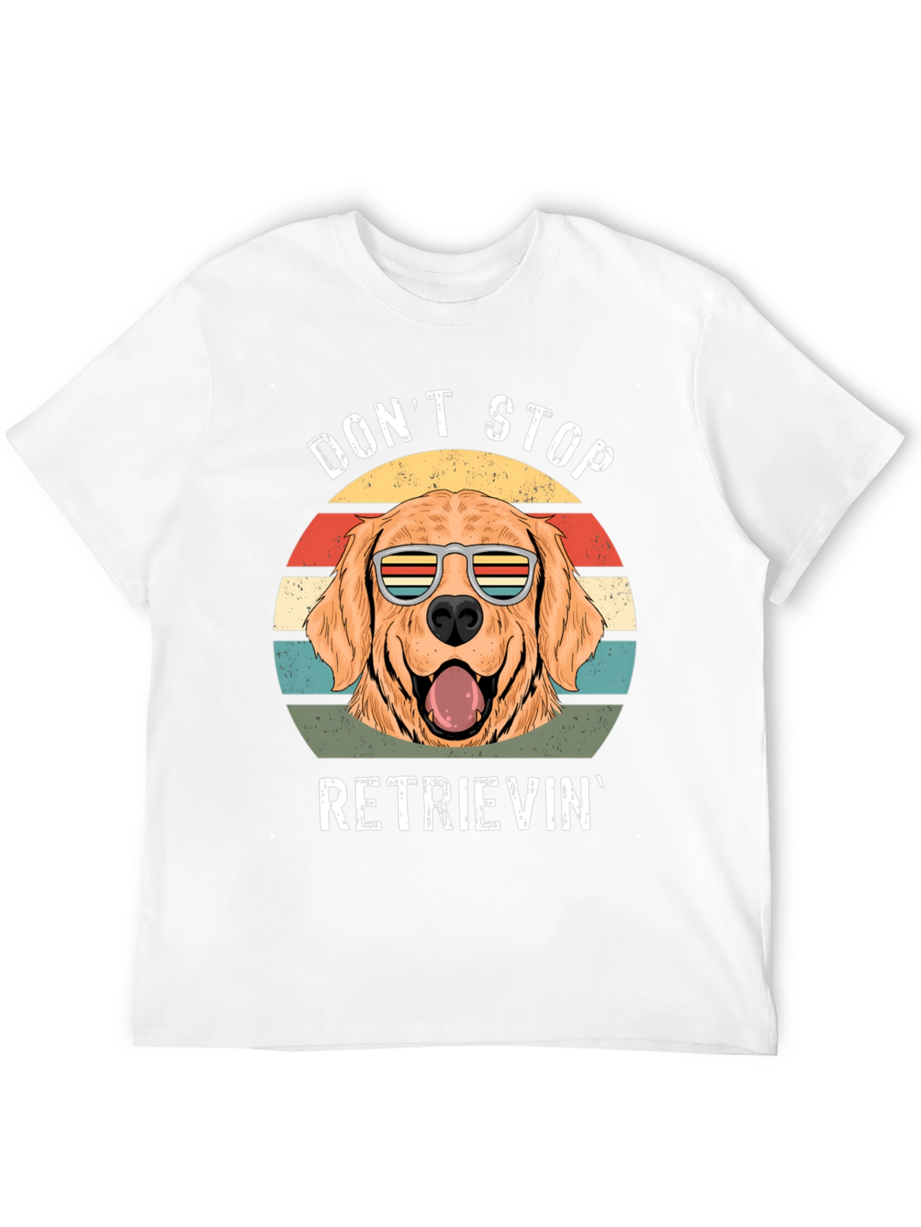 Black Don't Stop Retrieving Golden Retriever T-Shirt view 12