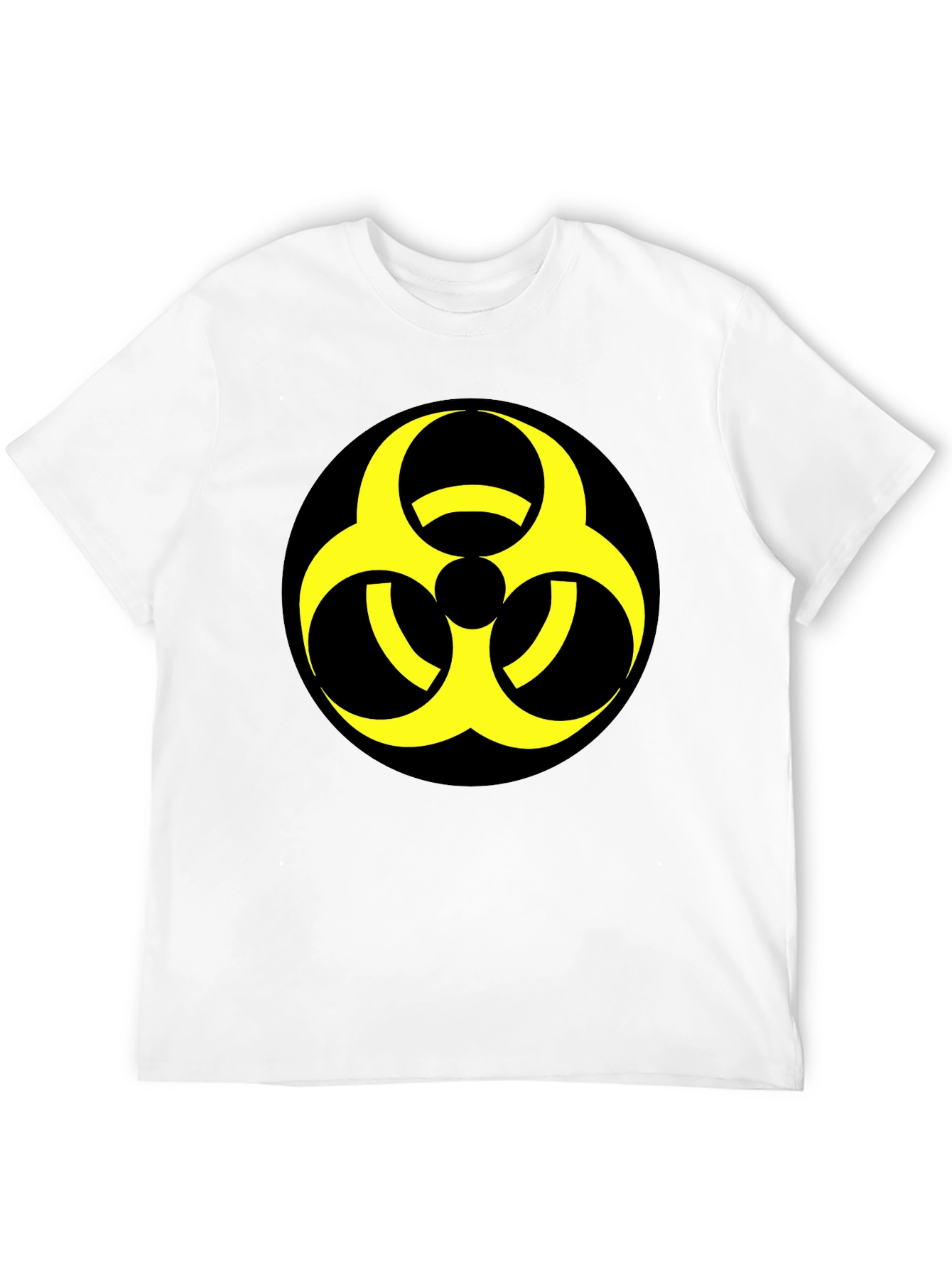 Black Biohazard Symbol Graphic Tee - Bold & Unique view 12