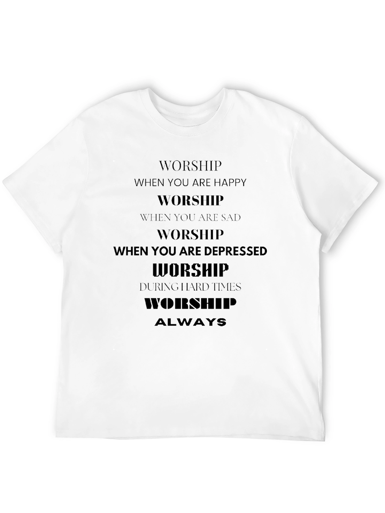 Black Worship Always Black Graphic Tee view 12
