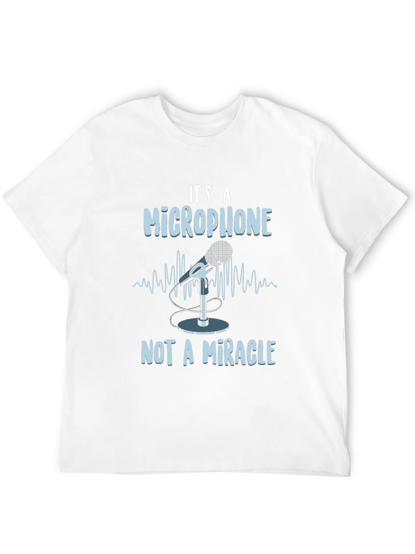 Black It's a Microphone T-Shirt view 12