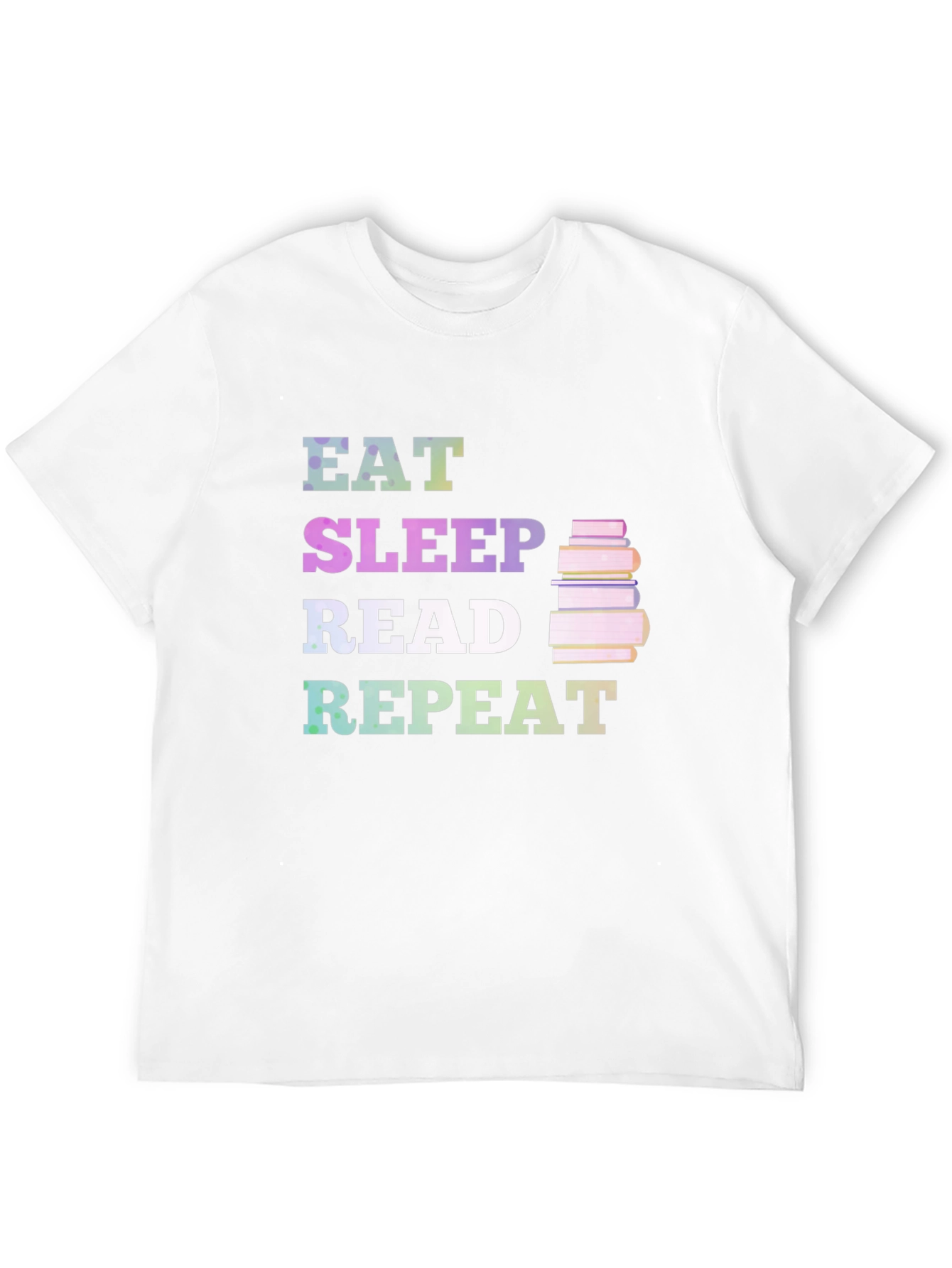 Black Eat Sleep Read Repeat T-Shirt view 12