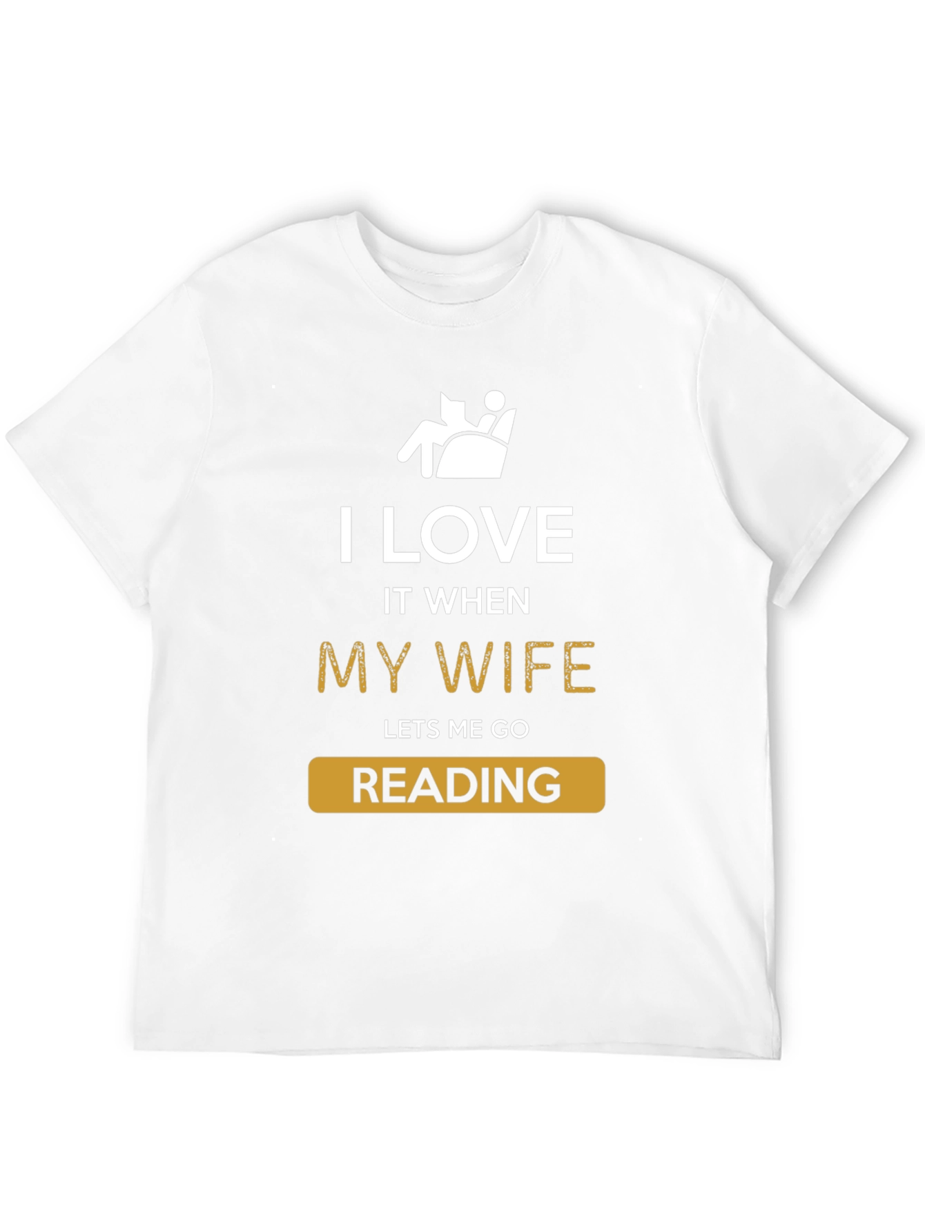 Black Funny Reading T-Shirt - I Love My Wife view 12