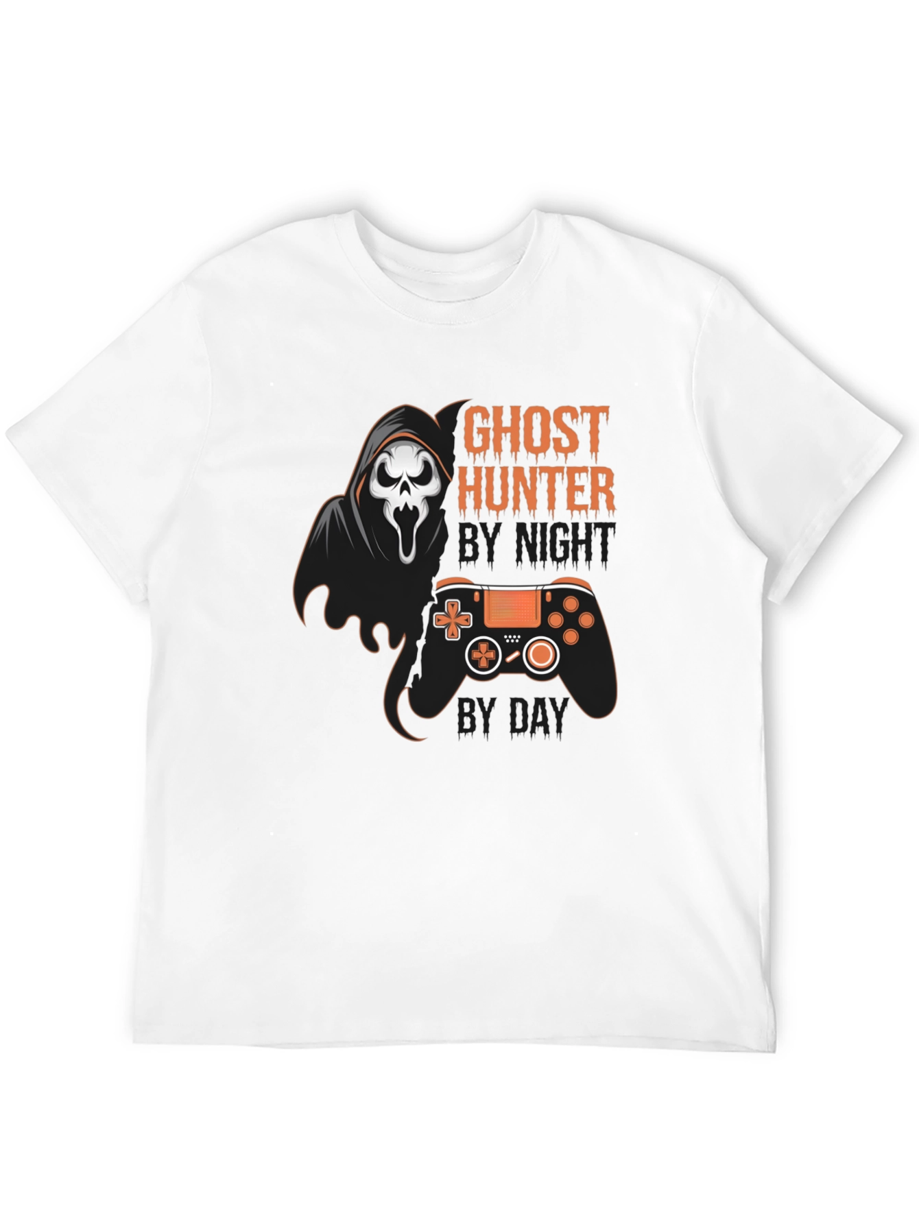 Black Ghost Hunter Gaming T-Shirt view 12
